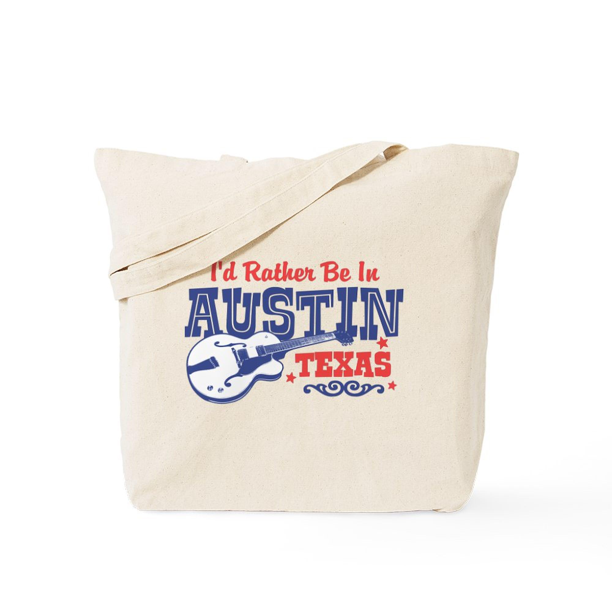 **Austin Texas Tote Bag - Natural Canvas Reusable Shopping Bag for Groceries, Beach & Travel**