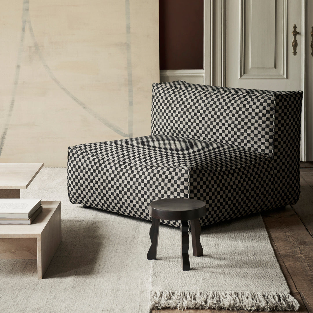 Ferm Living Faye Stool - Modern Scandinavian Wooden Stool for Home Decor, Living Room, Bedroom & Office | Durable & Stylish Seating Solution