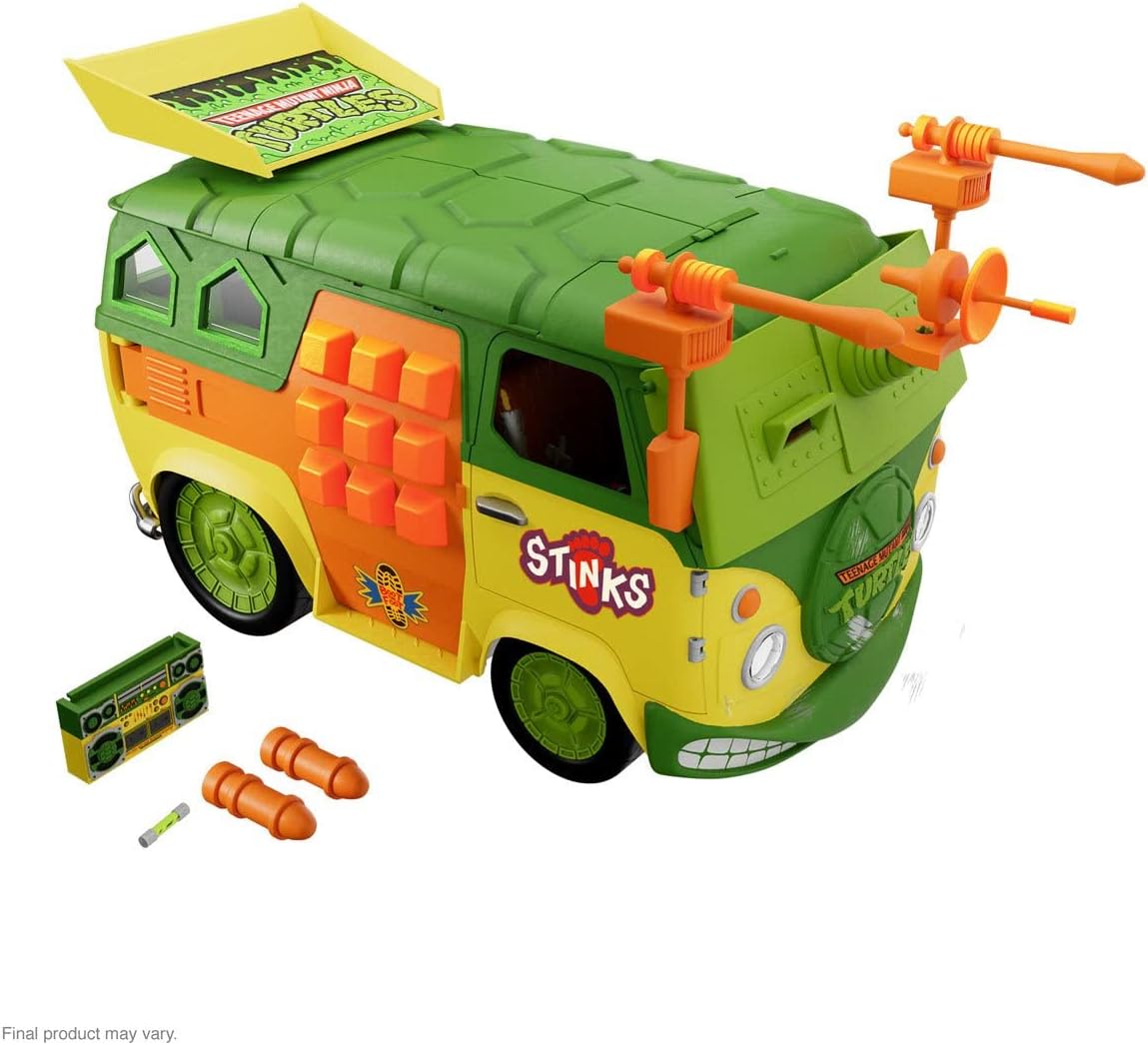 Super7 Teenage Mutant Ninja Turtles Ultimates Party Wagon Vehicle - Collectible Action Figure Playset for TMNT Fans, Perfect for Display & Play Scenes