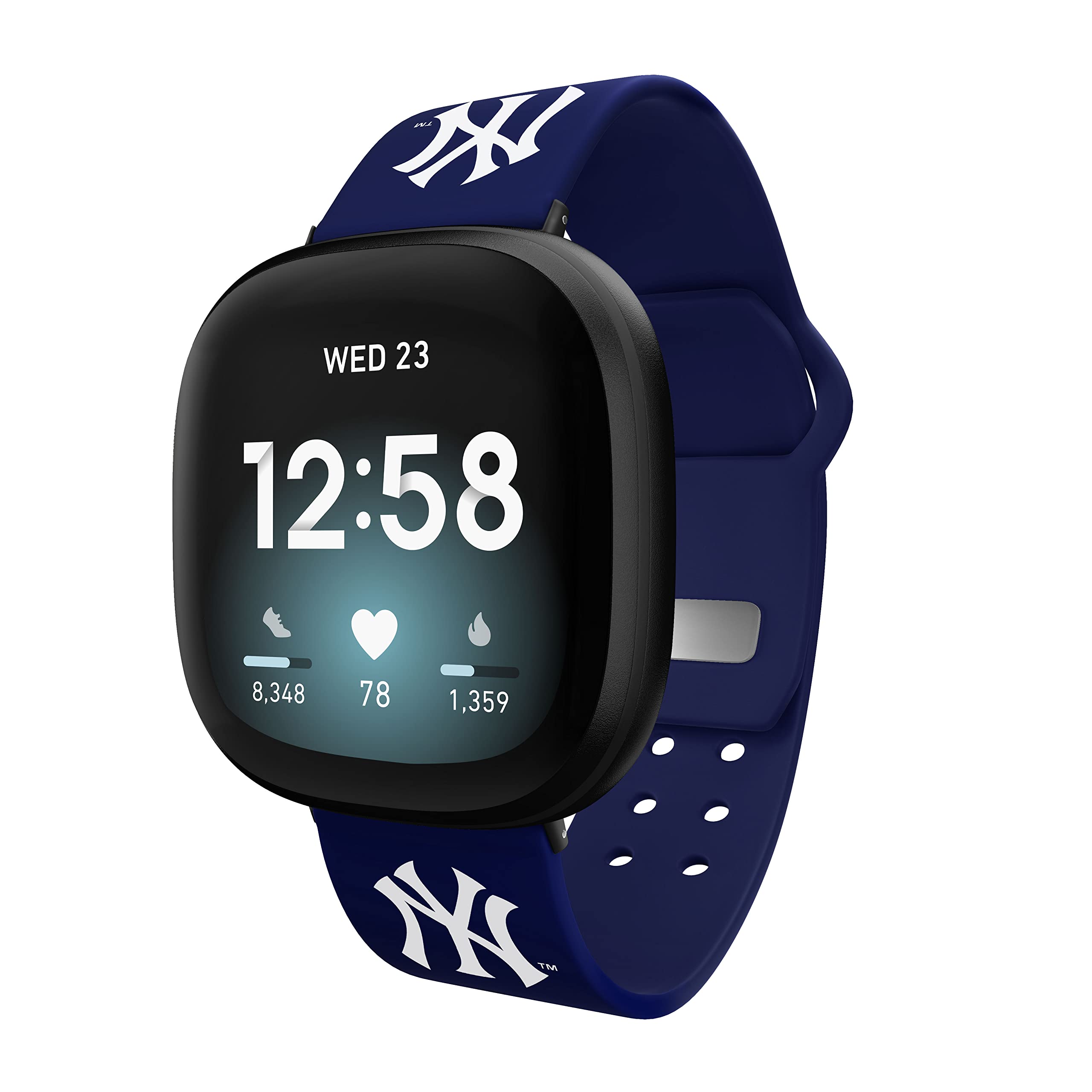 Premium Silicone Watch Band for Fitbit Versa 3 & Sense - Soft, Durable, Sweatproof Replacement Strap for Workouts, Running & Everyday Wear