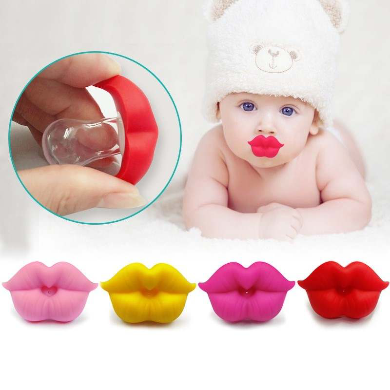 KissableJoy Baby Pacifier - BPA-Free Soothing Pacifier for Newborns & Infants (0-6 Months) - Perfect for Sleep, Travel & Comfort - 2 Pack with Case