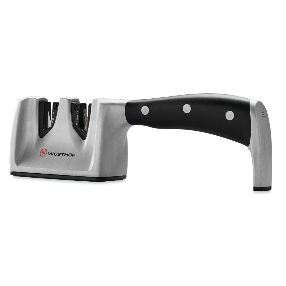 Wusthof Two-Stage Pull-Through Knife Sharpener - Professional Kitchen Tool for Sharpening Chef, Hunting & Pocket Knives - Perfect for Home Cooks & Culinary Enthusiasts