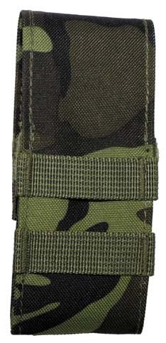 MFH Tactical Knife Pouch - Czech Woodland Camo - Durable Nylon Sheath for Outdoor, Hunting, and Survival Gear