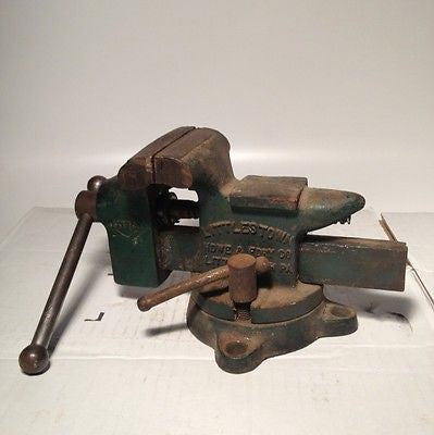 Littco #112 Swivel Anvil Bench Vise with Pipe Clamp 3.5
