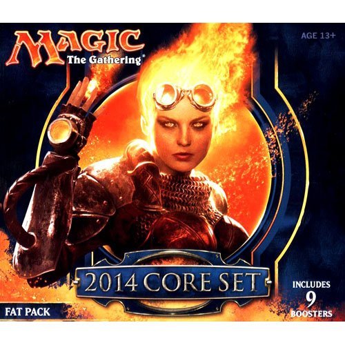Magic The Gathering Core Set 2014 Fat Pack - Complete MTG Booster Box with Lands, Deck Box & Guide | Perfect for Collectors & Tournament Players