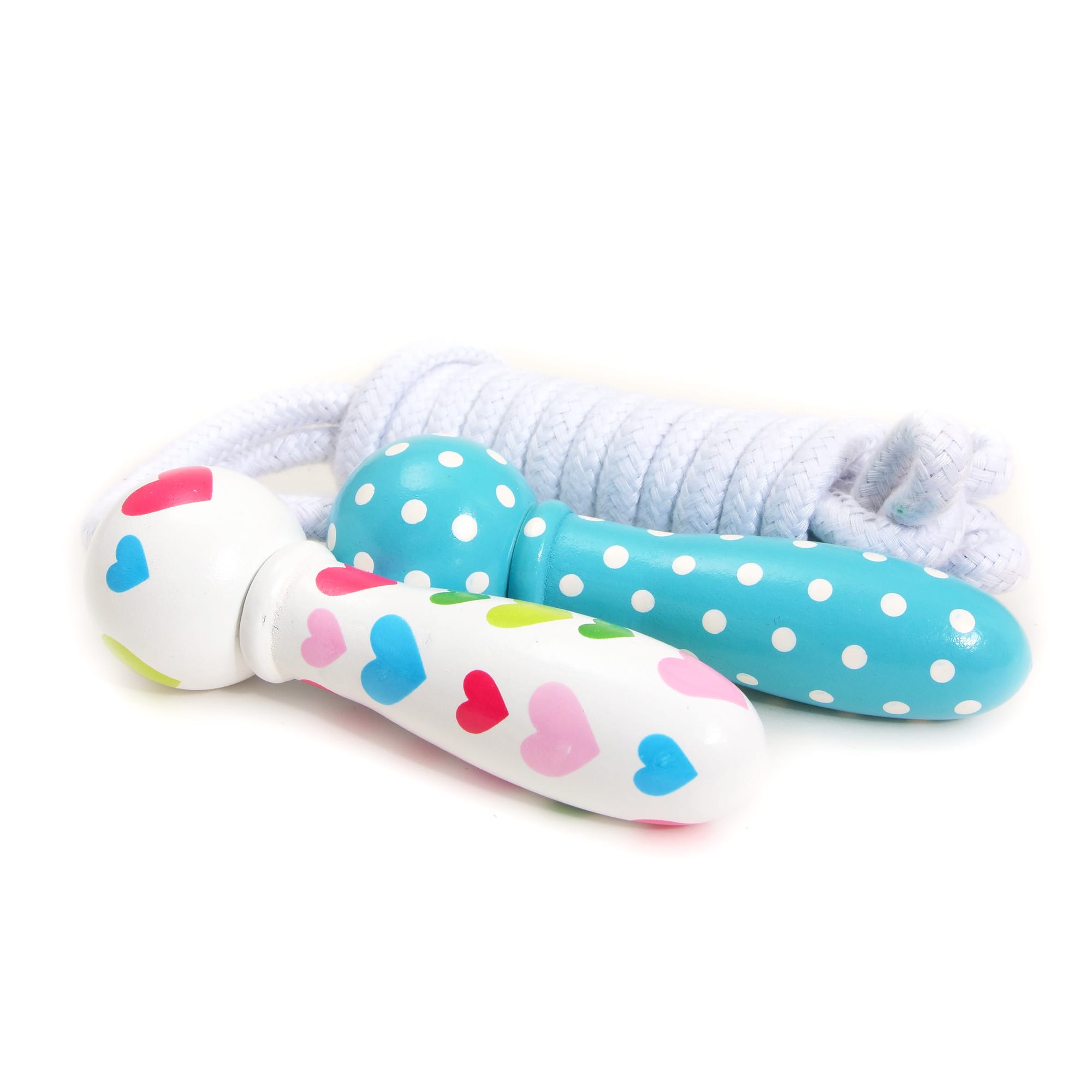 Hearts & Dots Jump Rope for Kids & Adults - Adjustable Speed Skipping Rope for Fitness, Workouts & Fun Outdoor Activities