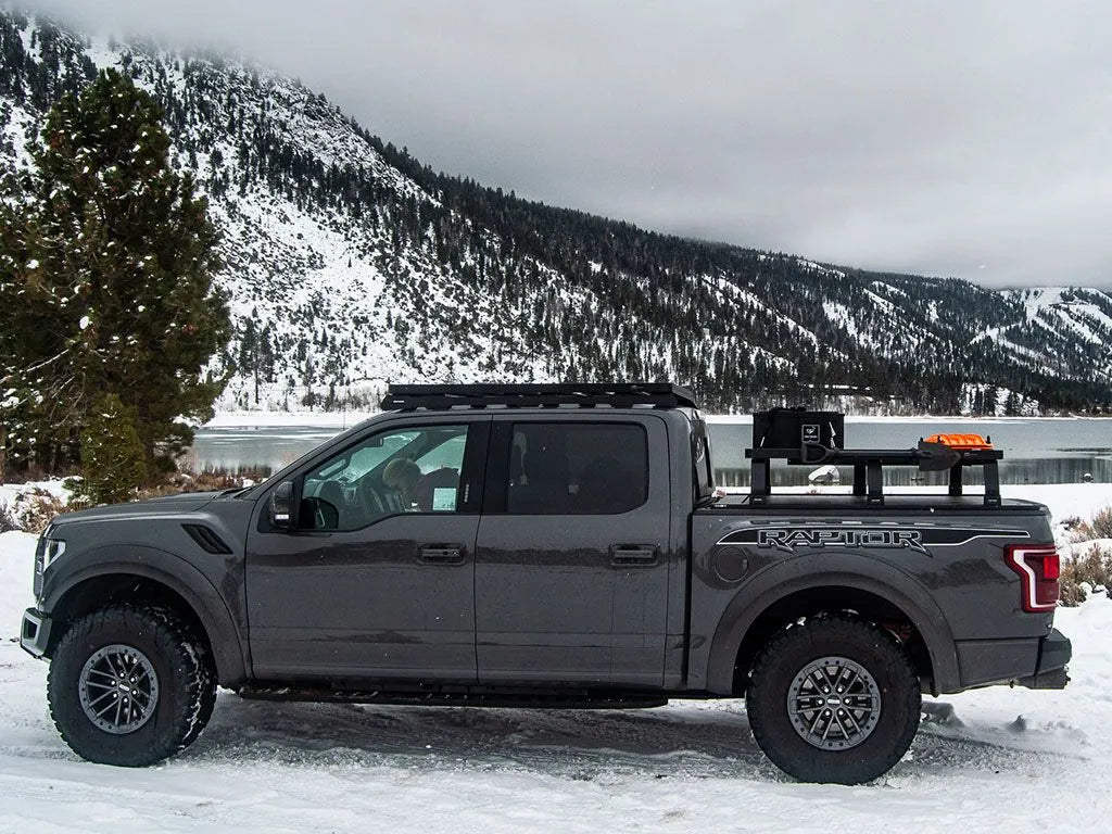 2009-2023 Ford F150 Slimline II Low Profile Roof Rack Kit by Front Runner Outfitters | Heavy Duty Aluminum Truck Bed Rack for Camping & Off-Road Adventures