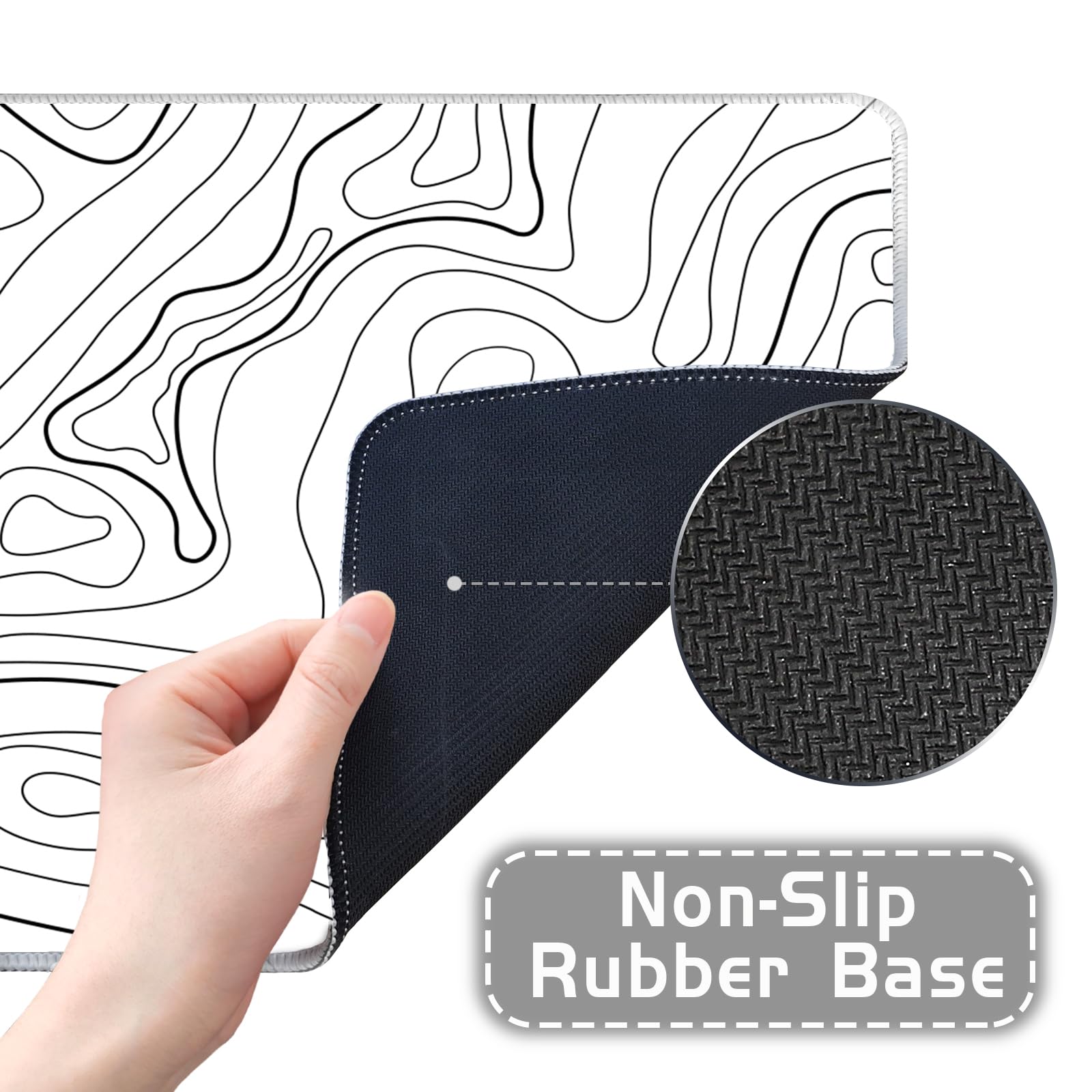 Premium Extended XL Gaming Mouse Pad - Non-Slip Base, Large Desk Mat for Keyboard & Mouse (31.5