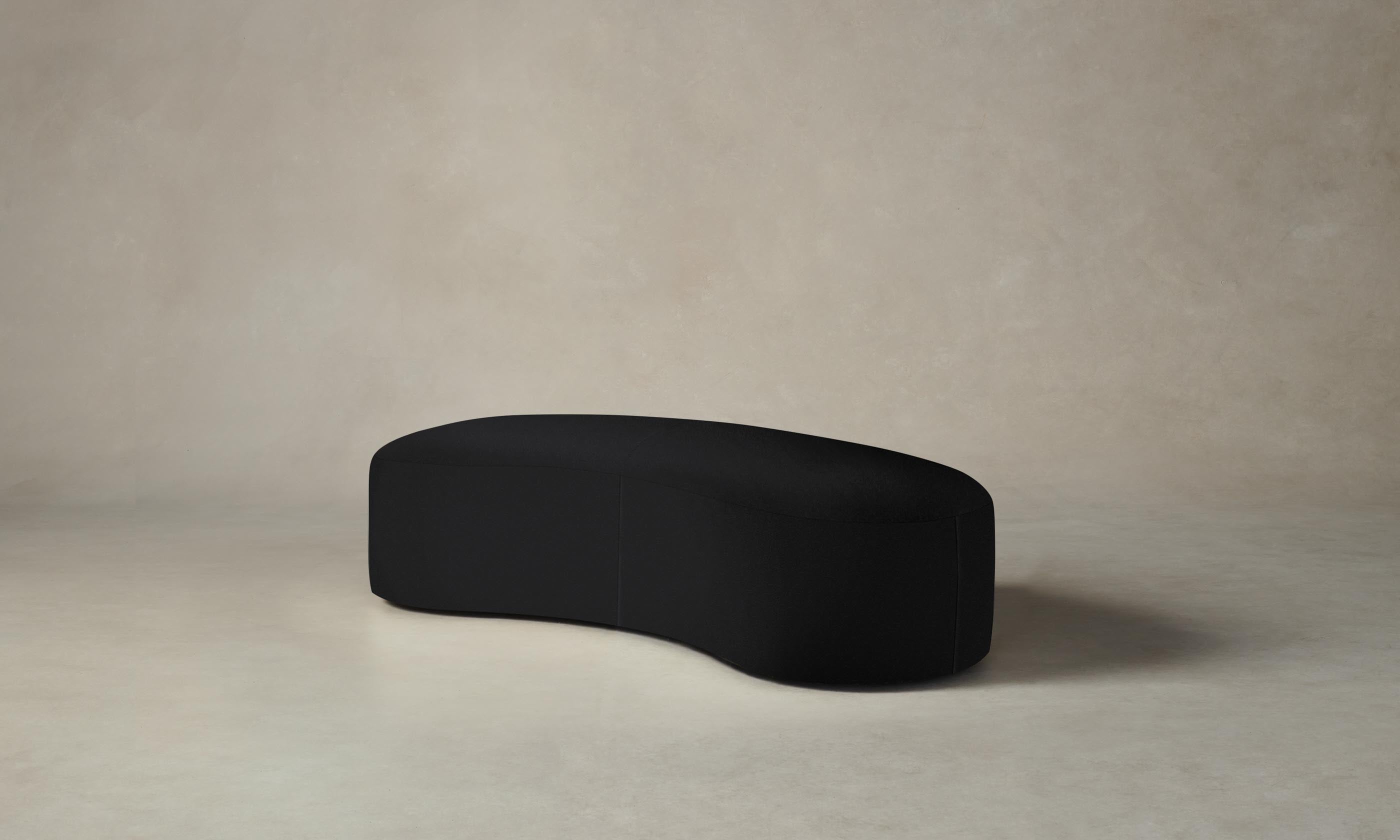 Chelsea Daybed with Pebbled Leather Upholstery in Ink Color - Perfect for Living Rooms, Guest Rooms, and Cozy Reading Nooks