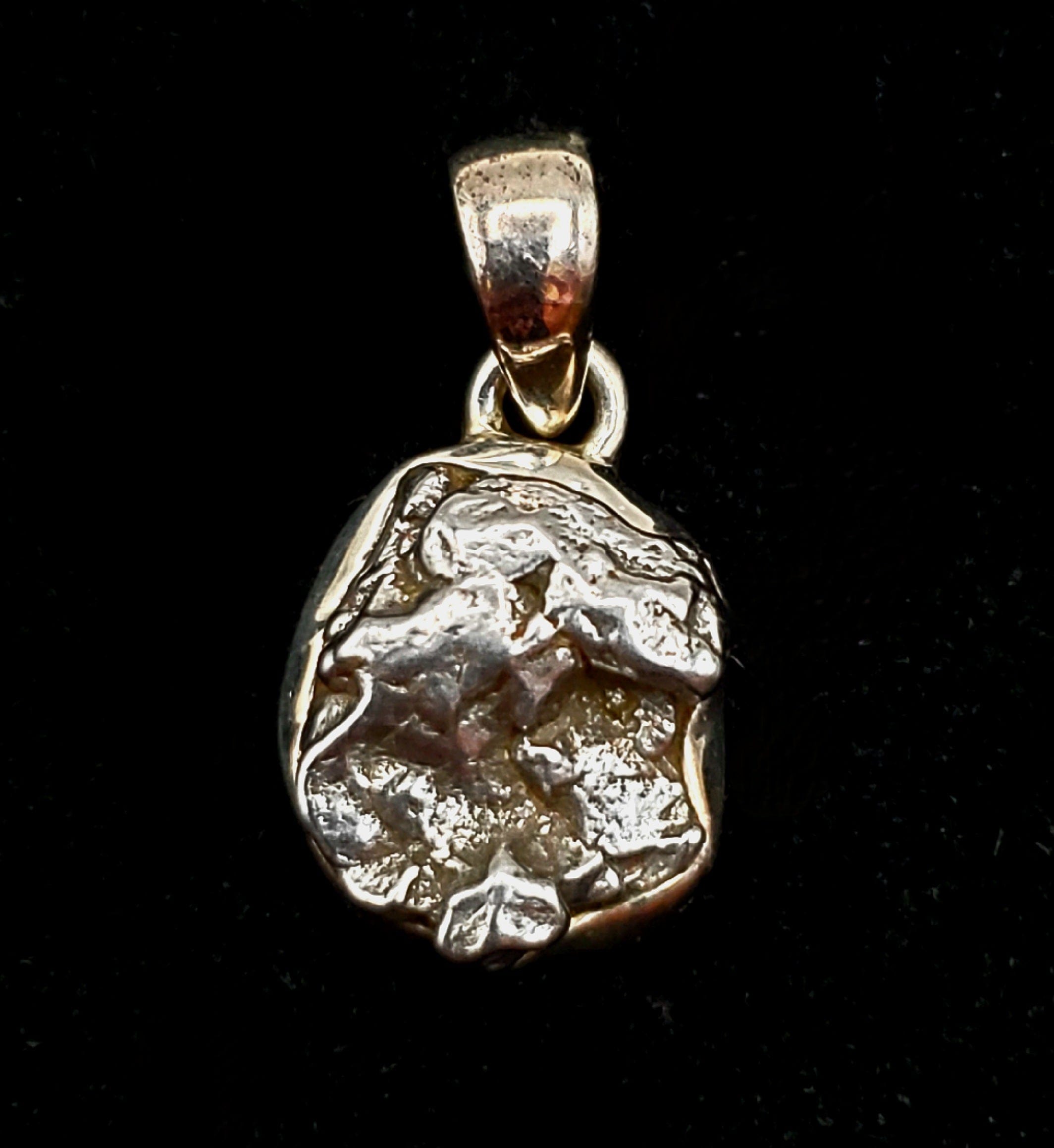Campa Del Cielo Genuine Meteorite Sterling Silver Pendant Necklace - Perfect for Gift Giving, Spiritual Jewelry & Unique Fashion Statement