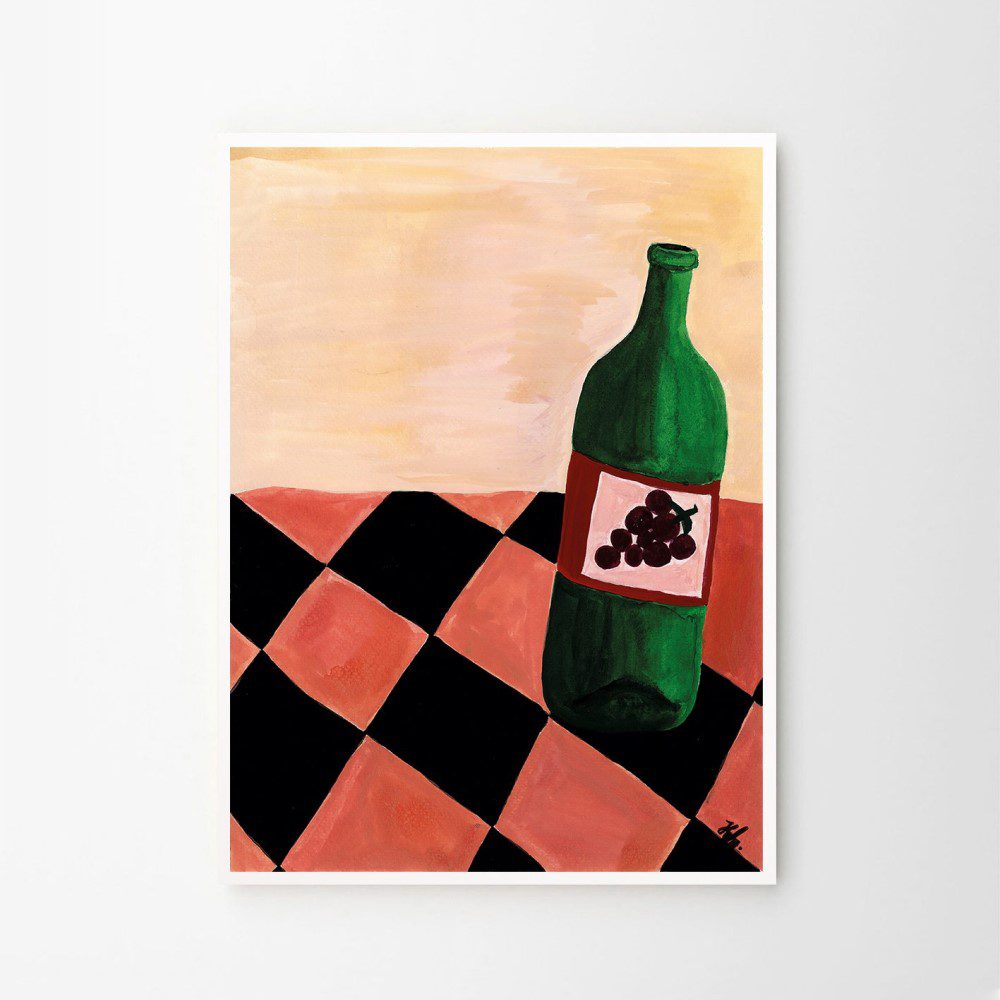 THE POSTER CLUB Kristina Siljefors Flarra Art Print - Premium A5 Size Wall Decor for Living Room, Bedroom & Office | Scandinavian Modern Art Poster