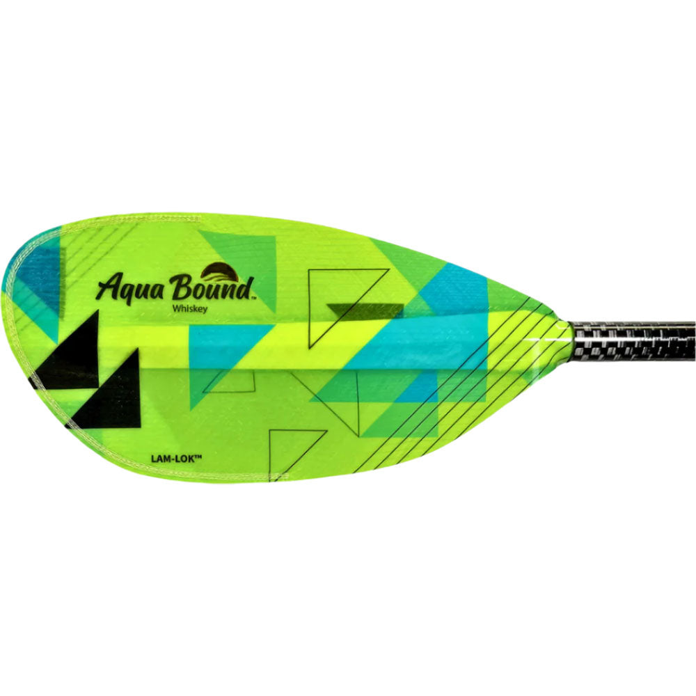 **Aqua Bound Whiskey Fiberglass Straight Shaft Posi Lok 2-Piece Kayak Paddle - Lightweight & Durable for Touring, Fishing & Recreational Kayaking**