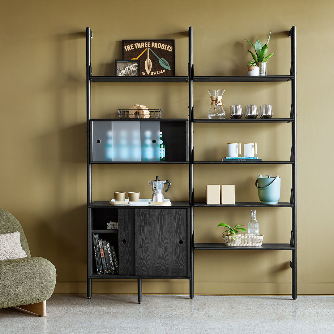 Gus Modern Branch Cabinet - Mid Century Style Wooden Storage Cabinet with Adjustable Shelves for Living Room, Bedroom & Office Organization