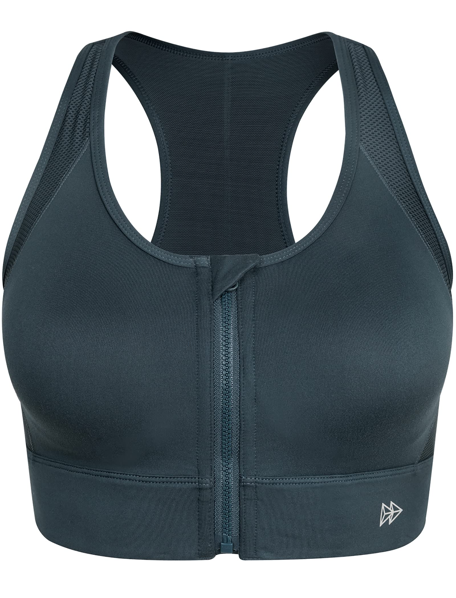 Yvette High Impact Sports Bra for Women - Full Coverage, High Support Racerback Workout Bra for Plus Size - Perfect for Running, Gym & High Intensity Training
