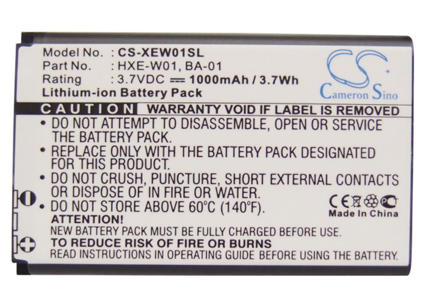 VINTRONS 1000mAh Replacement Battery for Xiaomi Diamond Bluetooth GPS - Long Lasting Power for Outdoor Adventures, Hiking & Travel