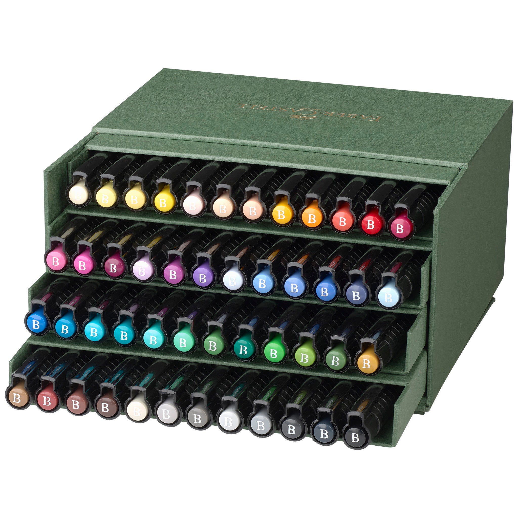 Pitt Artist Pen Brush Set - Studio Gift Box of 48 Pens for Calligraphy, Illustration & Sketching - Perfect for Artists, Designers & Crafters