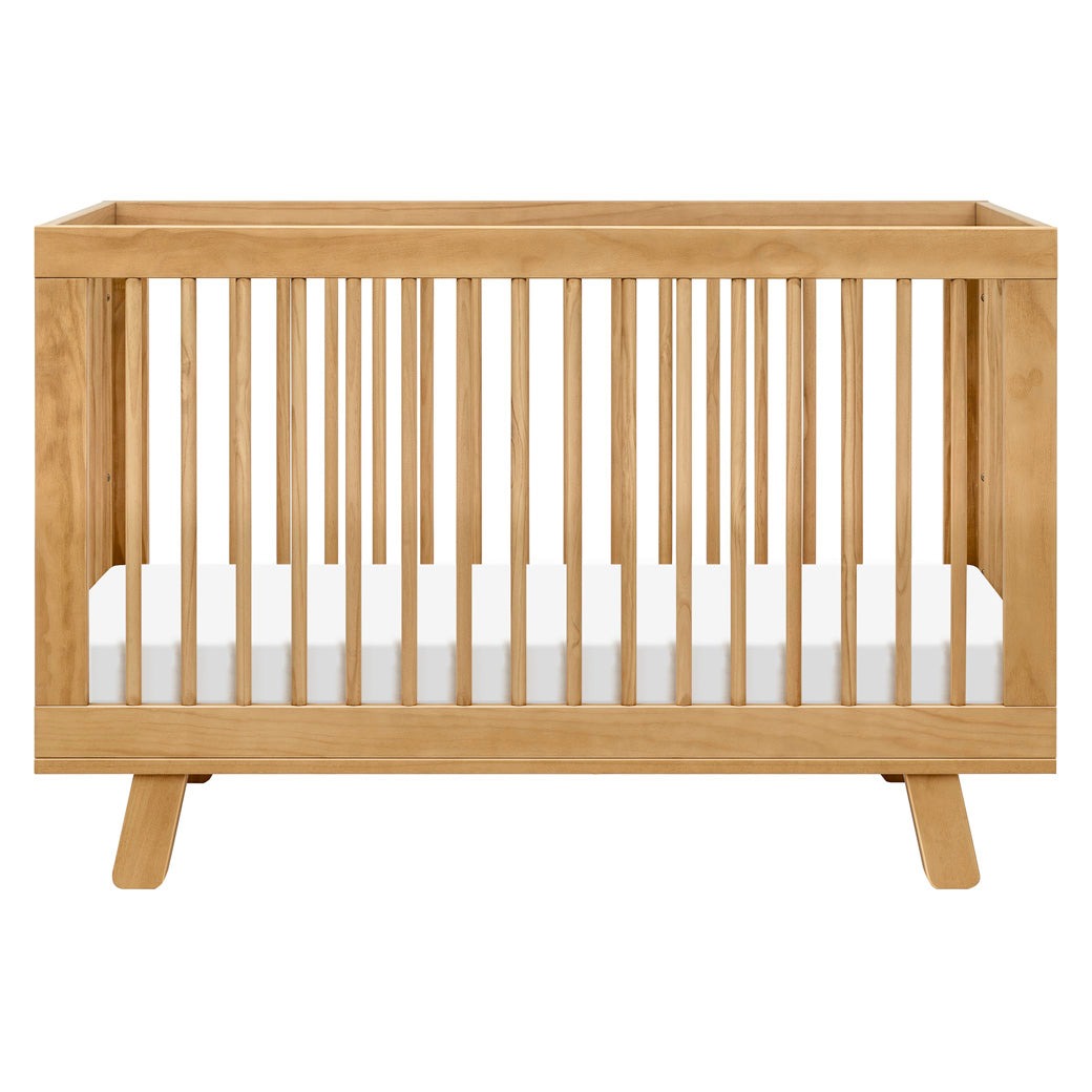 Hudson 3-in-1 Convertible Baby Crib with Toddler Bed Conversion Kit - White Nursery Furniture for Newborn to Toddler - Perfect for Nursery, Bedroom & Daycare Use