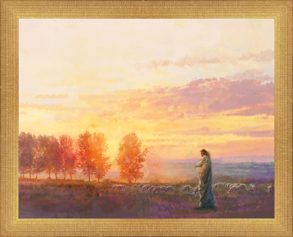 Eventide By Yongsung Kim - Premium Christian Wall Art for Home & Church Decor | Inspirational Bible Verse Canvas Painting | Perfect for Living Room, Bedroom & Worship Spaces