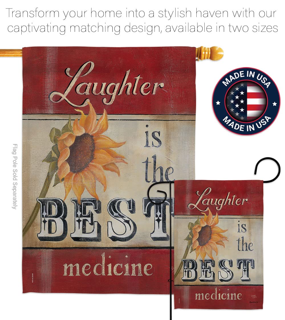 Breeze Decor Welcome Garden Flag - 13x18.5in Inspirational Home Decor for Porch & Yard