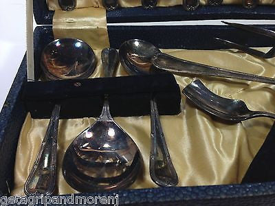 Vintage EPNS Silver Plated Dessert Flatware Set in Original Box - England Made - Perfect for Fine Dining, Tea Parties & Collectors