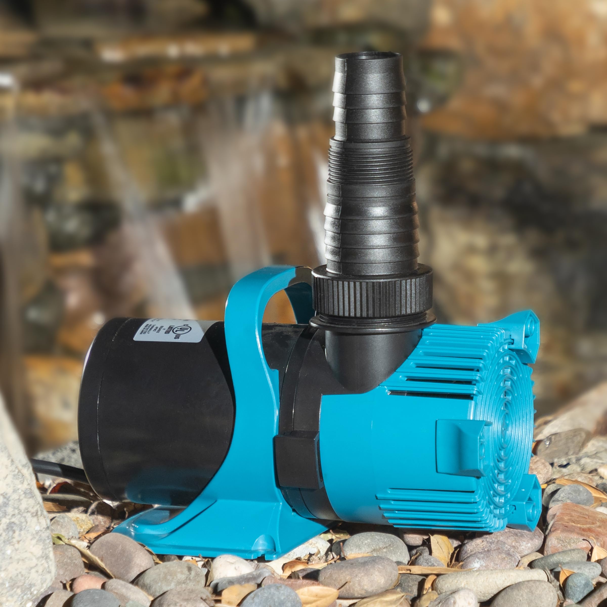 Alpine Corporation 4700 GPH Energy Efficient Water Pump for Ponds, Fountains, Waterfalls - Powerful Circulation for Outdoor Garden, Backyard Decor & Aquatic Systems