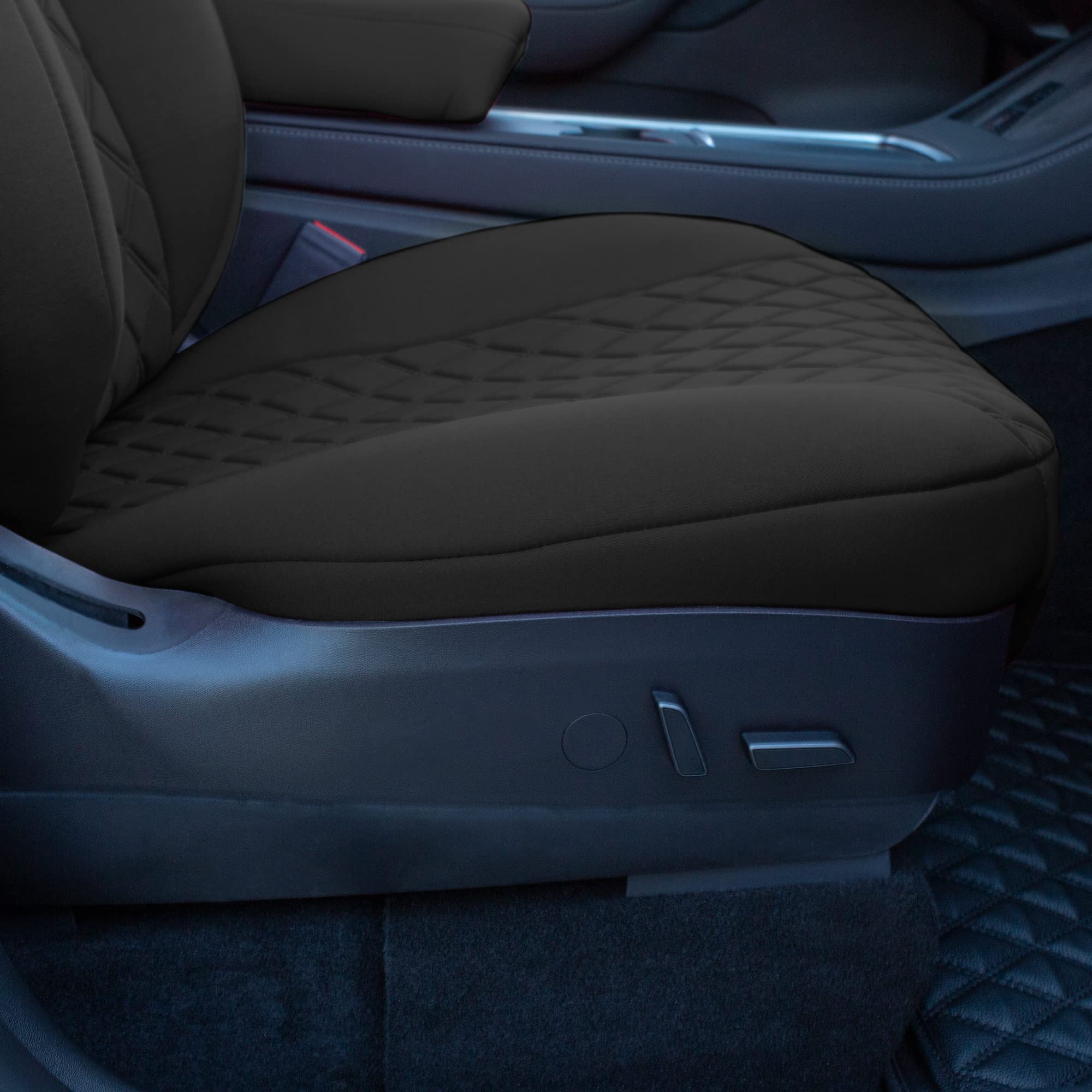Custom Fit Tesla Model Y Seat Covers (2020-2024) - Waterproof Black Full Set | Premium Automotive Interior Accessories | Perfect for Road Trips, Daily Commutes & Family Protection