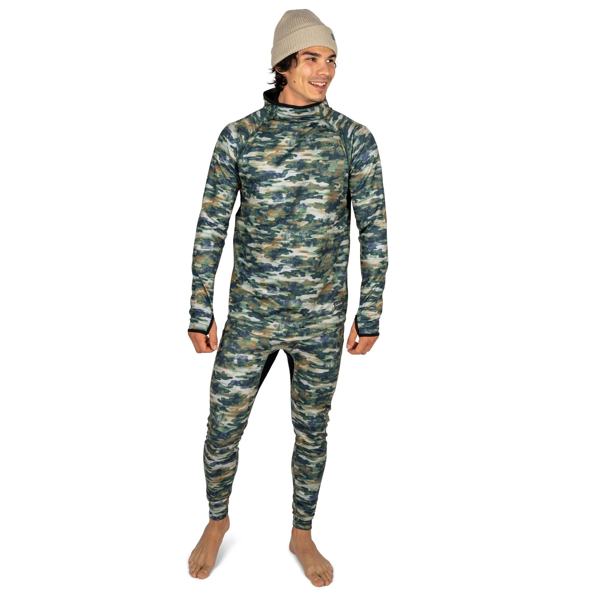 BLACKSTRAP Men's Summit Baselayer Pants - Thermal Underwear for Hiking, Skiing & Outdoor Activities - Moisture-Wicking & Odor-Resistant Base Layer