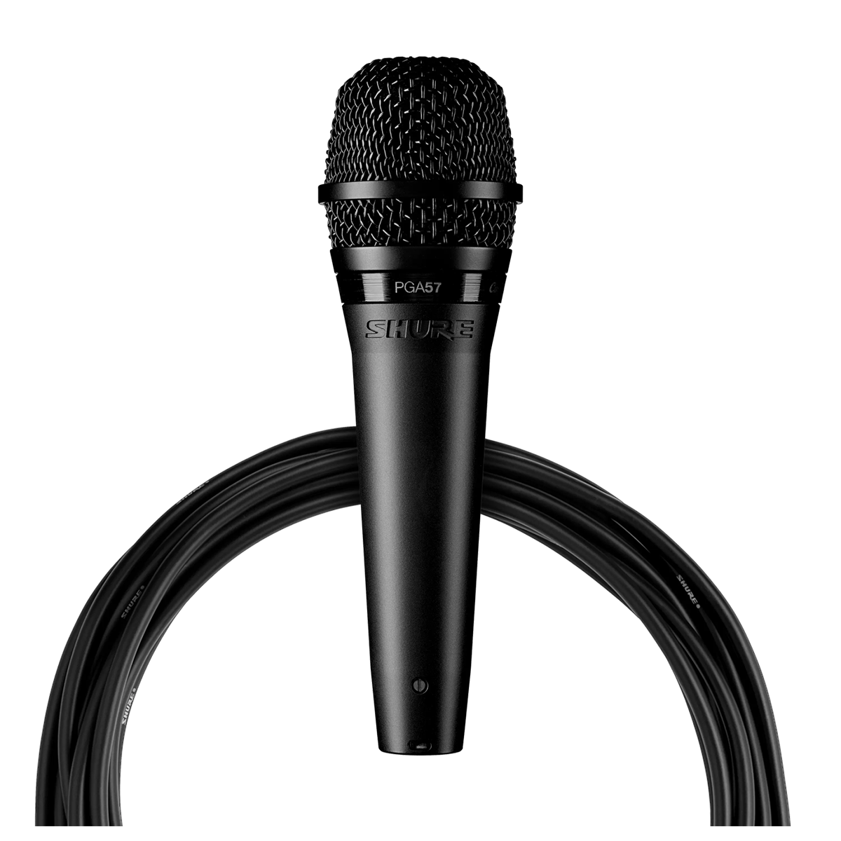 Shure PGA57 Cardioid Dynamic Instrument Microphone for Guitar, Drums & Vocals - Professional Studio & Live Performance Recording