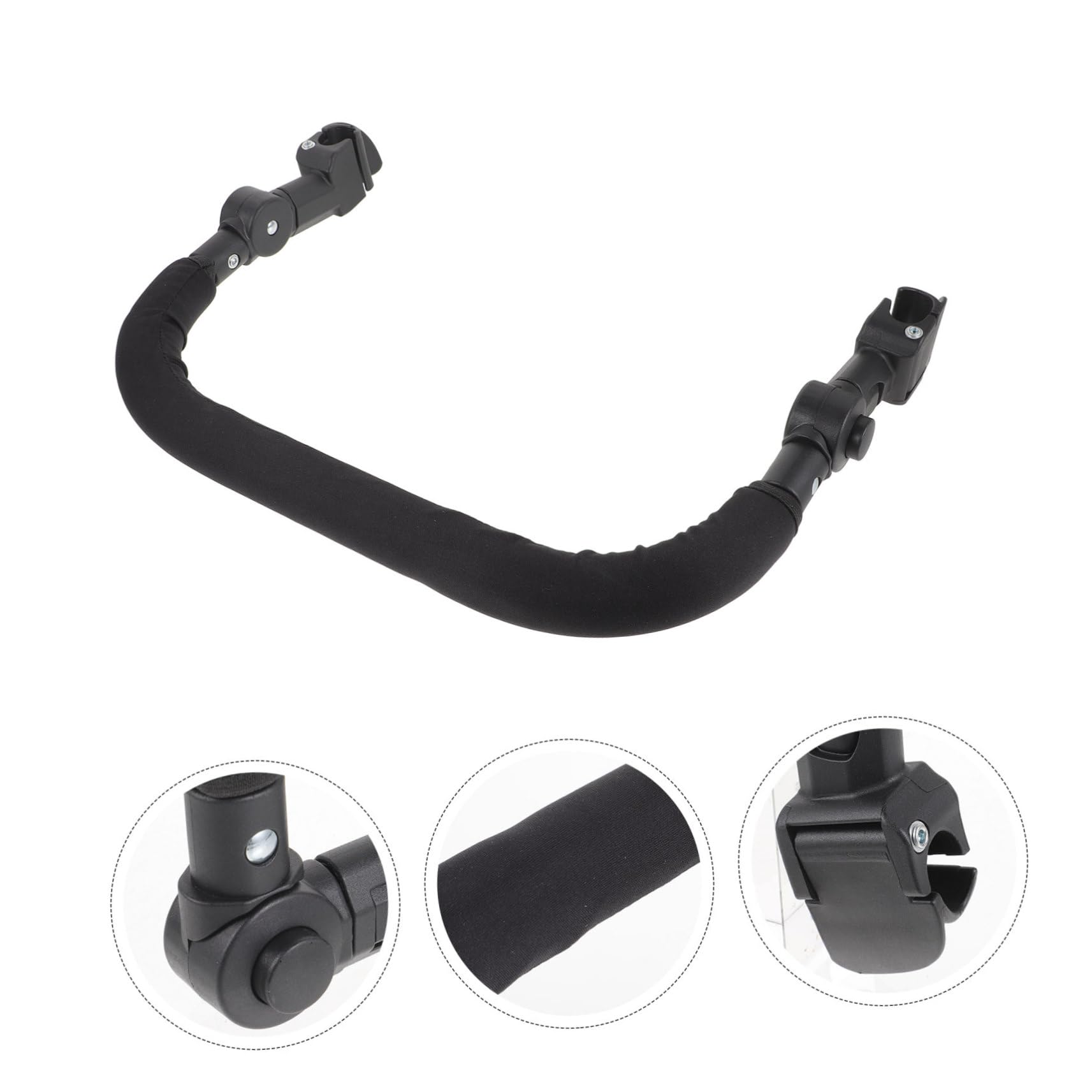 Uonlytech 5pcs Stroller Accessories - Wheelchair Armrest & Handlebars for Toddler Strollers, Extendable Baby Playpen Armrests | Perfect for Strollers, Wheelchairs & Playpens (Home & Travel Use)