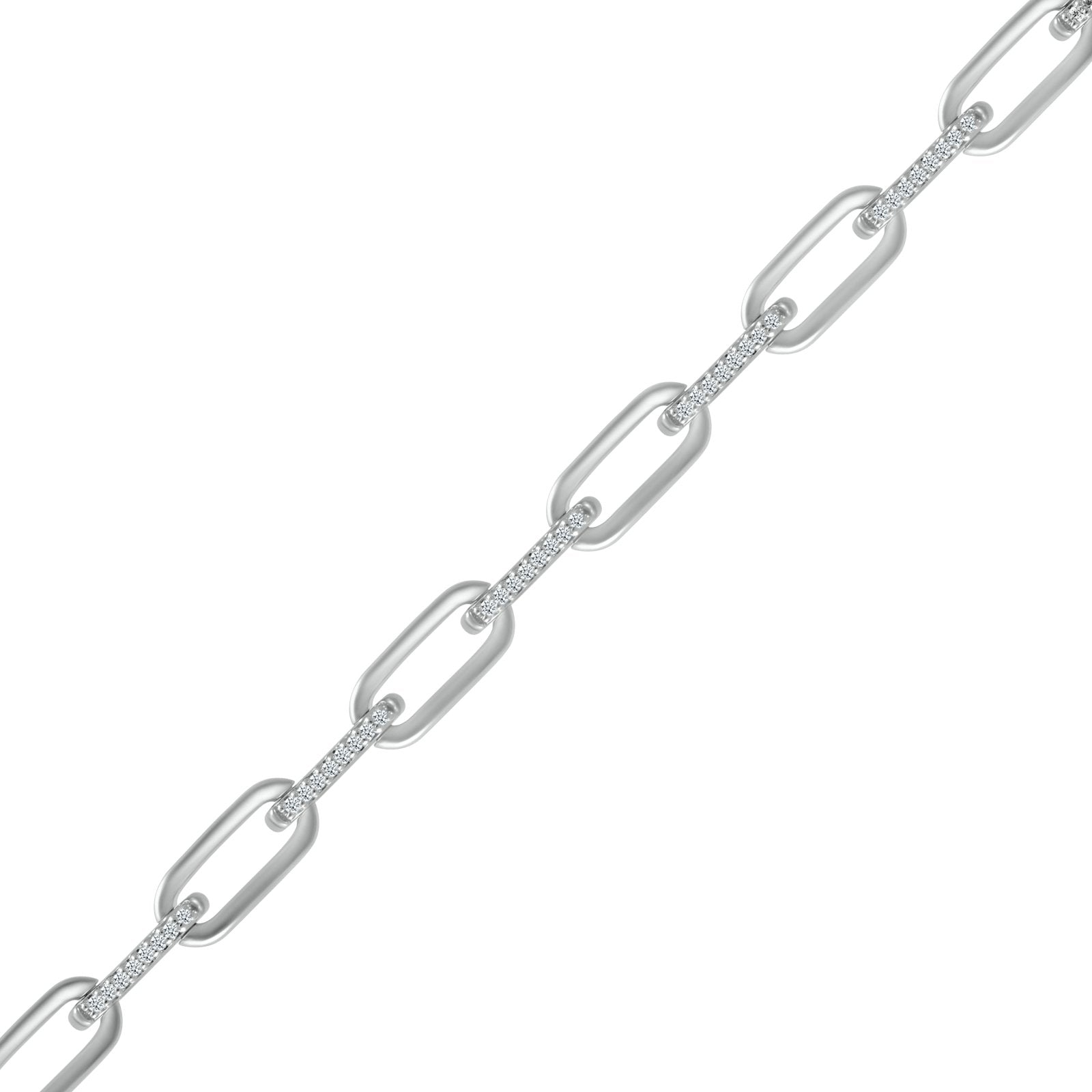 925 Sterling Silver Paperclip Link Bracelet - Minimalist Dainty Jewelry for Women, Gift for Her, Everyday Wear & Special Occasions