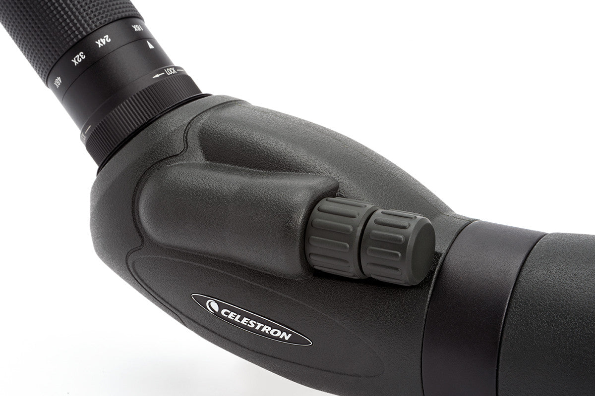 TrailSeeker 16-48x65mm Angled Zoom Spotting Scope for Hunting, Bird Watching & Outdoor Adventures - High Power Magnification for Long Range Viewing