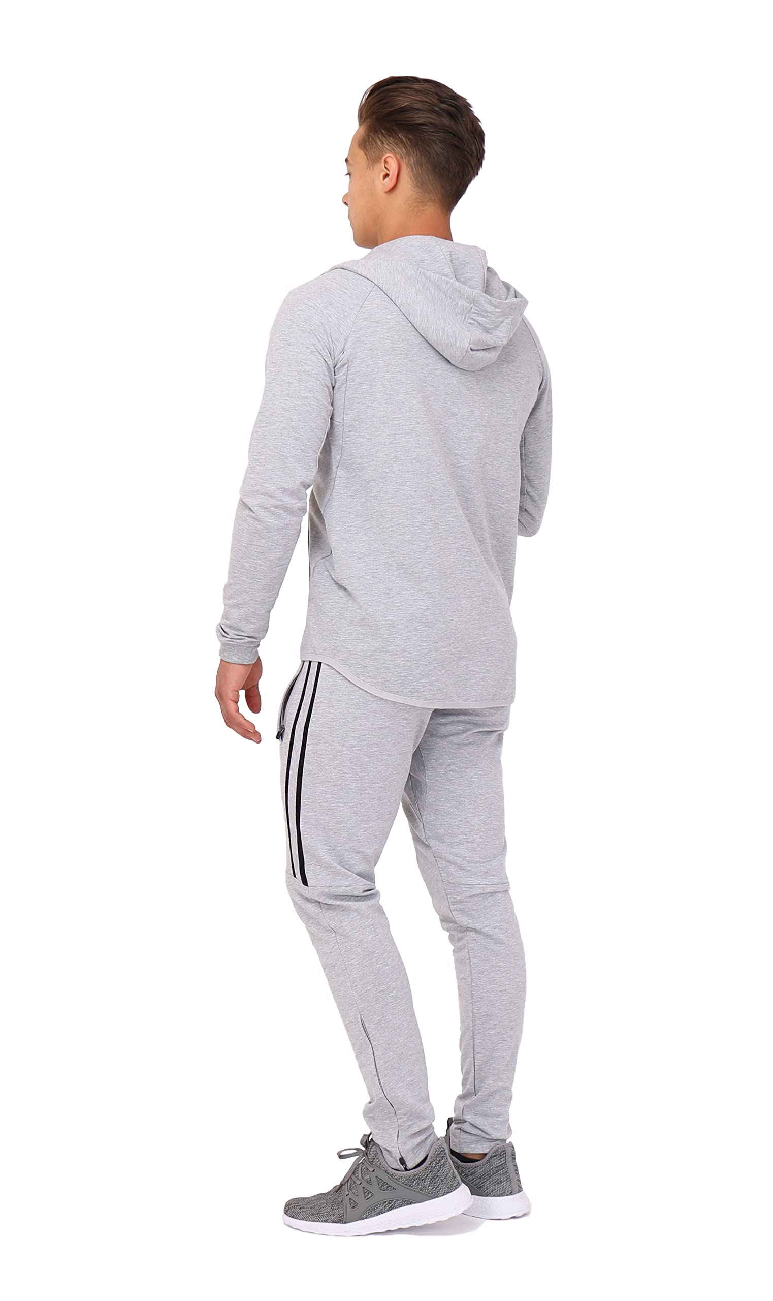 Men's SCR Tall Jogger Sweatpants - 33/36 Inseam Athletic Pants with Zipper Pockets for Tall Men | Gym, Running, Lounge & Casual Wear