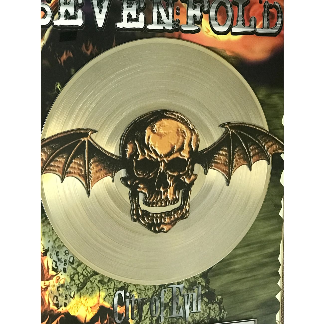 Avenged Sevenfold City Of Evil RIAA Gold Certified Album - Rock Music CD for Collectors & Fans | Perfect for Home Display, Music Collections & Gifts