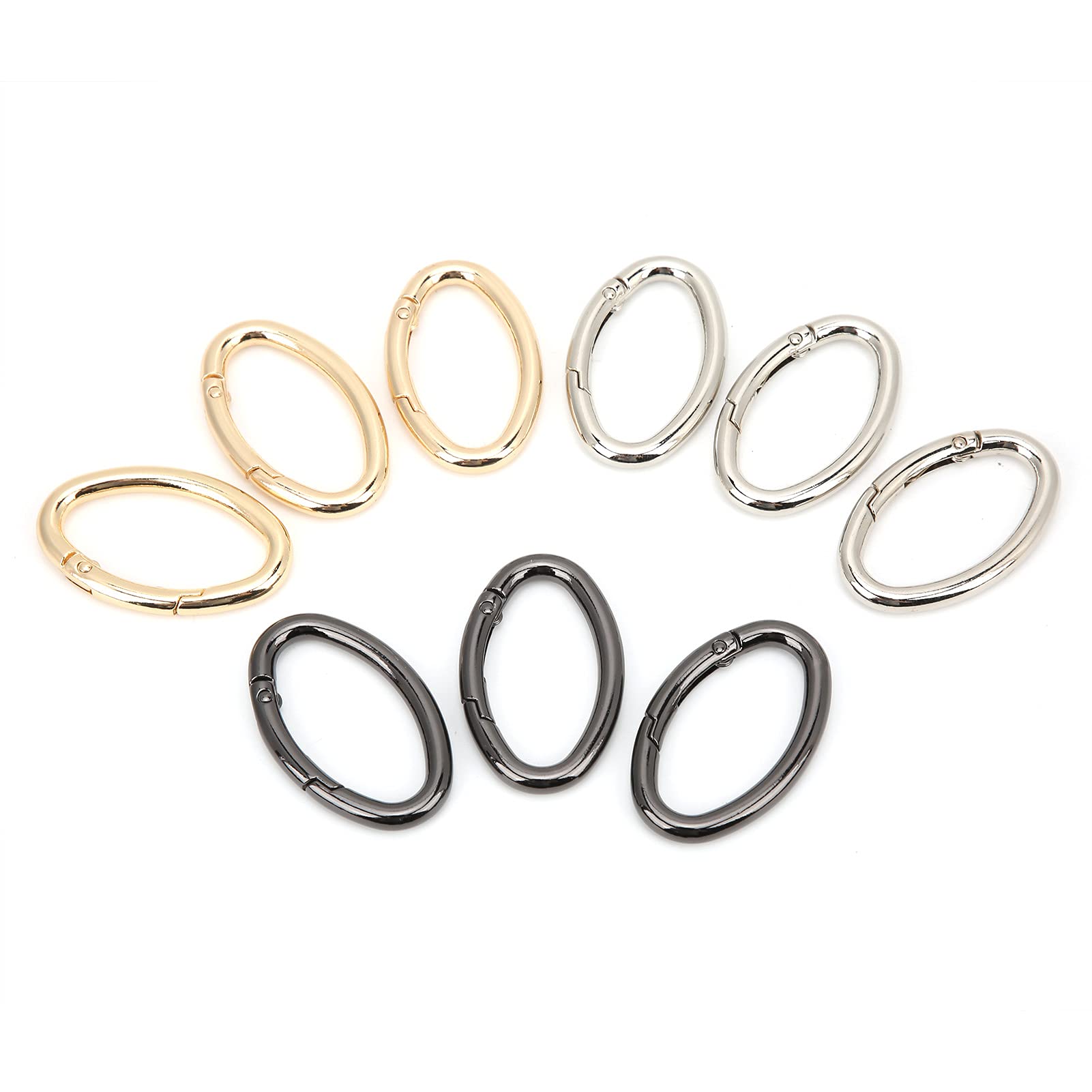 Juicemoo 0-Shaped Ring Buckle - Oval Open Bag Chain Hardware for DIY Handbags, Purses & Accessories - Perfect for Crafting, Jewelry Making & Fashion Design Projects