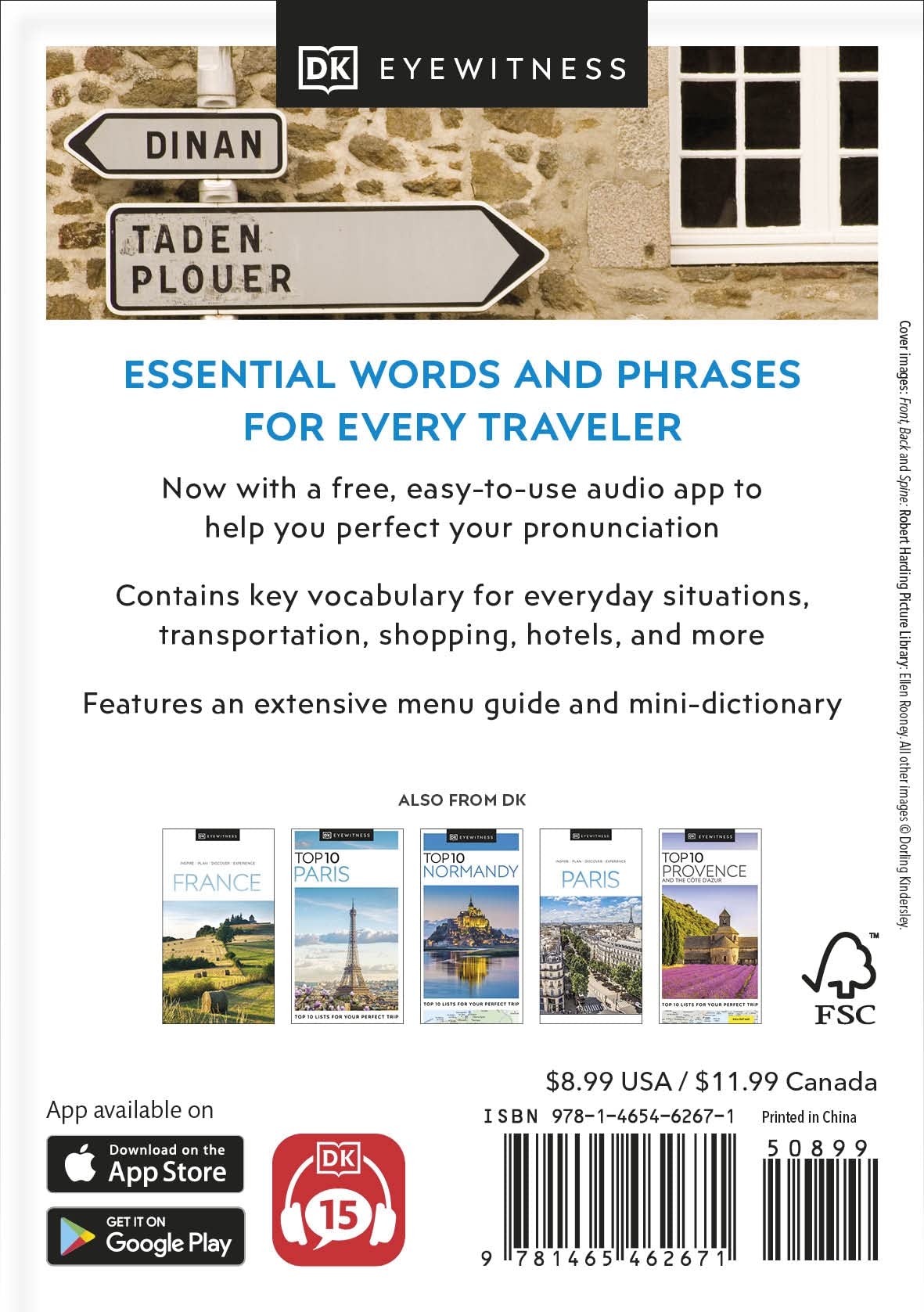 Eyewitness Travel Phrase Book French - Essential French Phrases for Travelers | Learn Basic French for Vacation & Business Trips | Perfect for Tourists, Students & Language Learners
