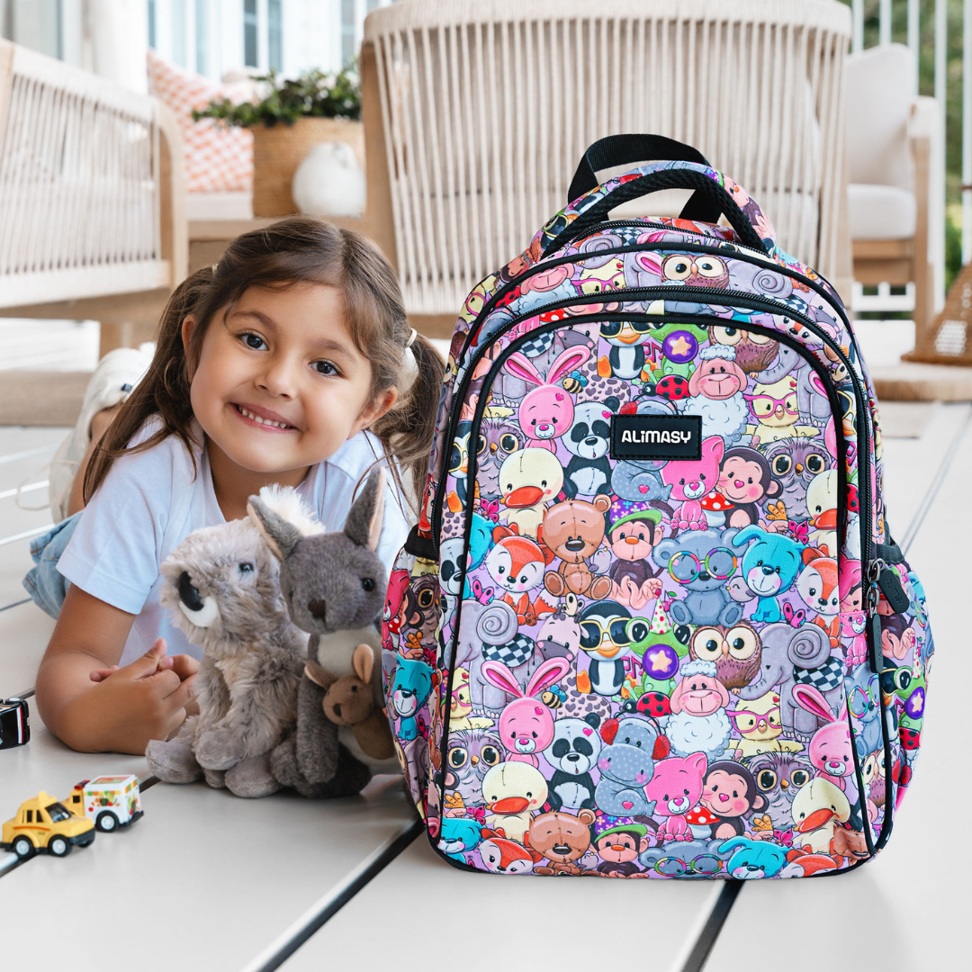 Adorable Animal-Themed Kids Backpack for School & Travel - Lightweight Small Backpack for Boys & Girls (Panda, Unicorn, Dinosaur Designs) - Perfect for Preschool, Daycare & Outdoor Adventures