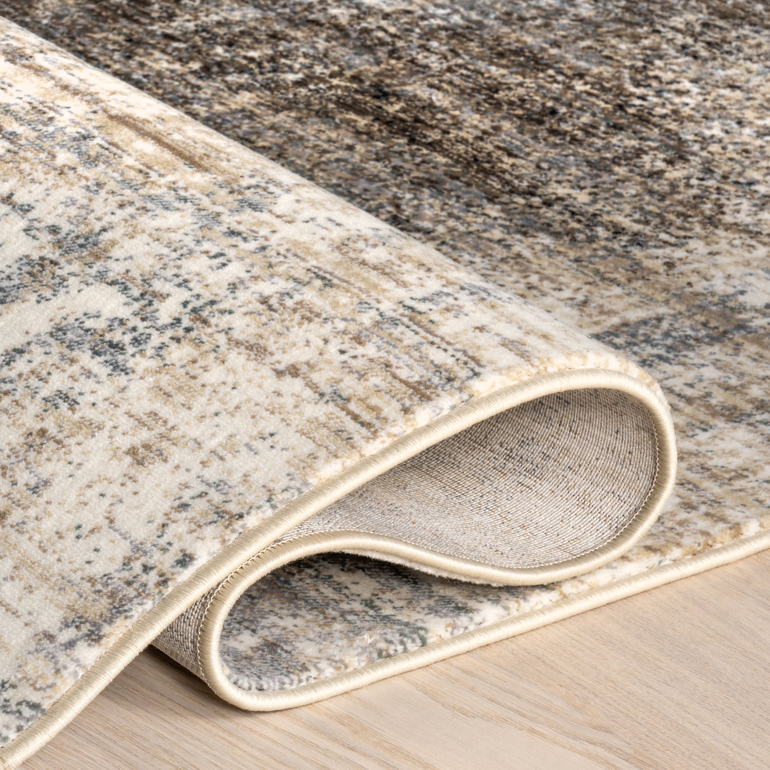 Gokyo Abstract Area Rug - Navy Blue Modern Design for Living Room, Bedroom & Office Decor | Soft & Durable Handmade Carpet