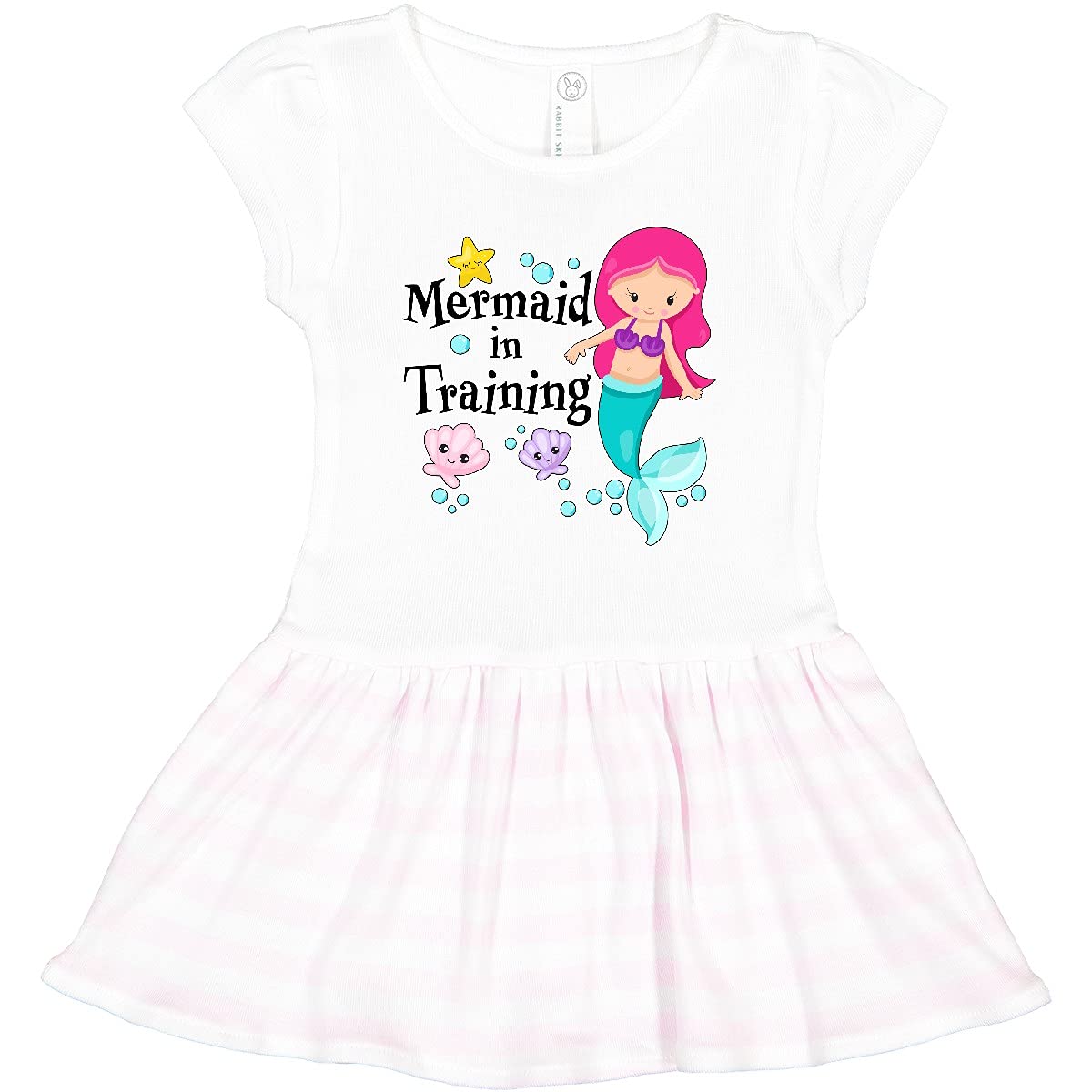 Inktastic Mermaid in Training Toddler Dress - Cute & Comfortable Girls' Outfit for Beach, Pool, or Birthday Party