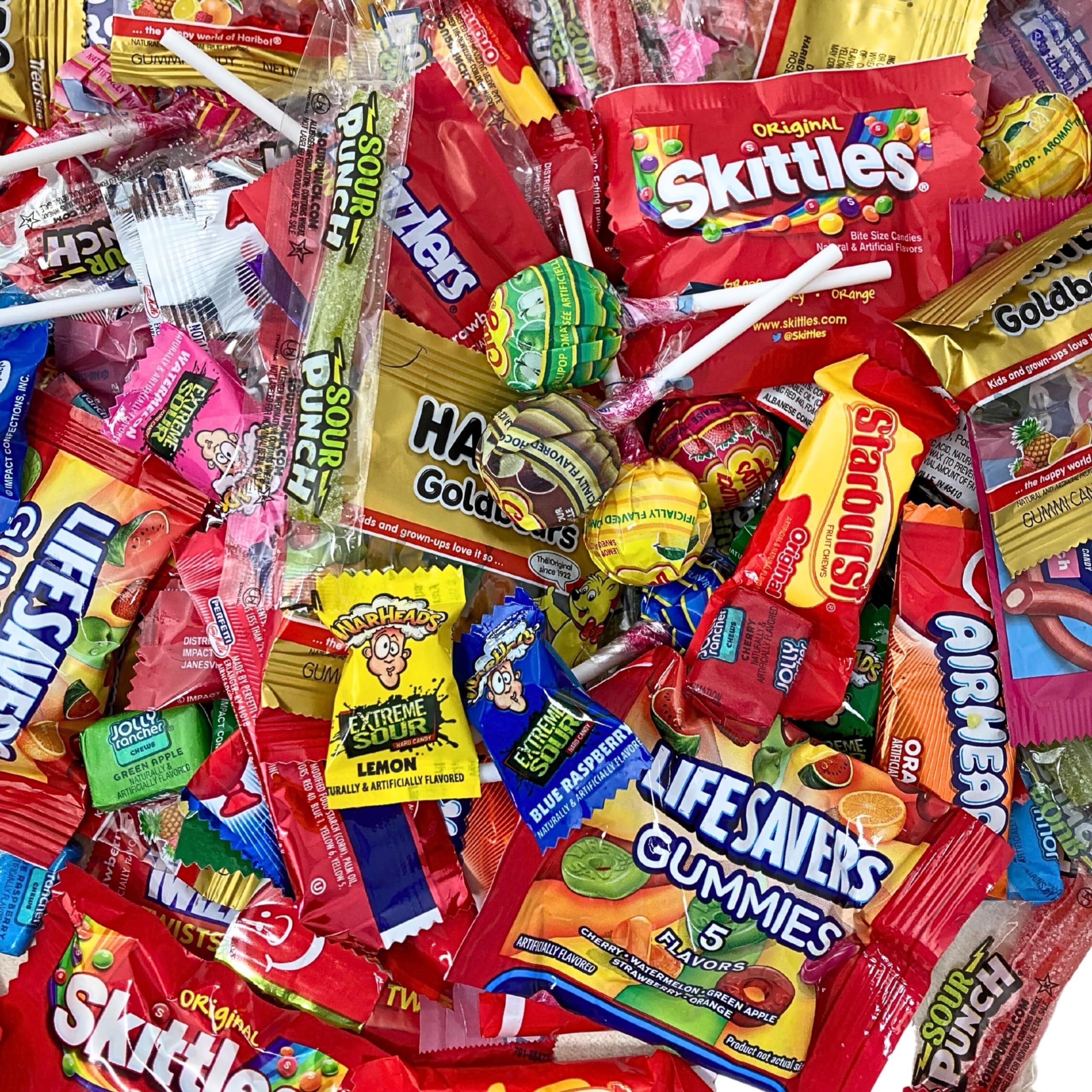 **1.5 lbs Assorted Holiday Candy Mix - Bulk Individually Wrapped Party Candy Variety Pack (Skittles, Starburst, Gummies, Lollipops & More) - Made in USA (24 Oz) - Perfect for Christmas, Halloween, Birthdays & Office Celebrations**