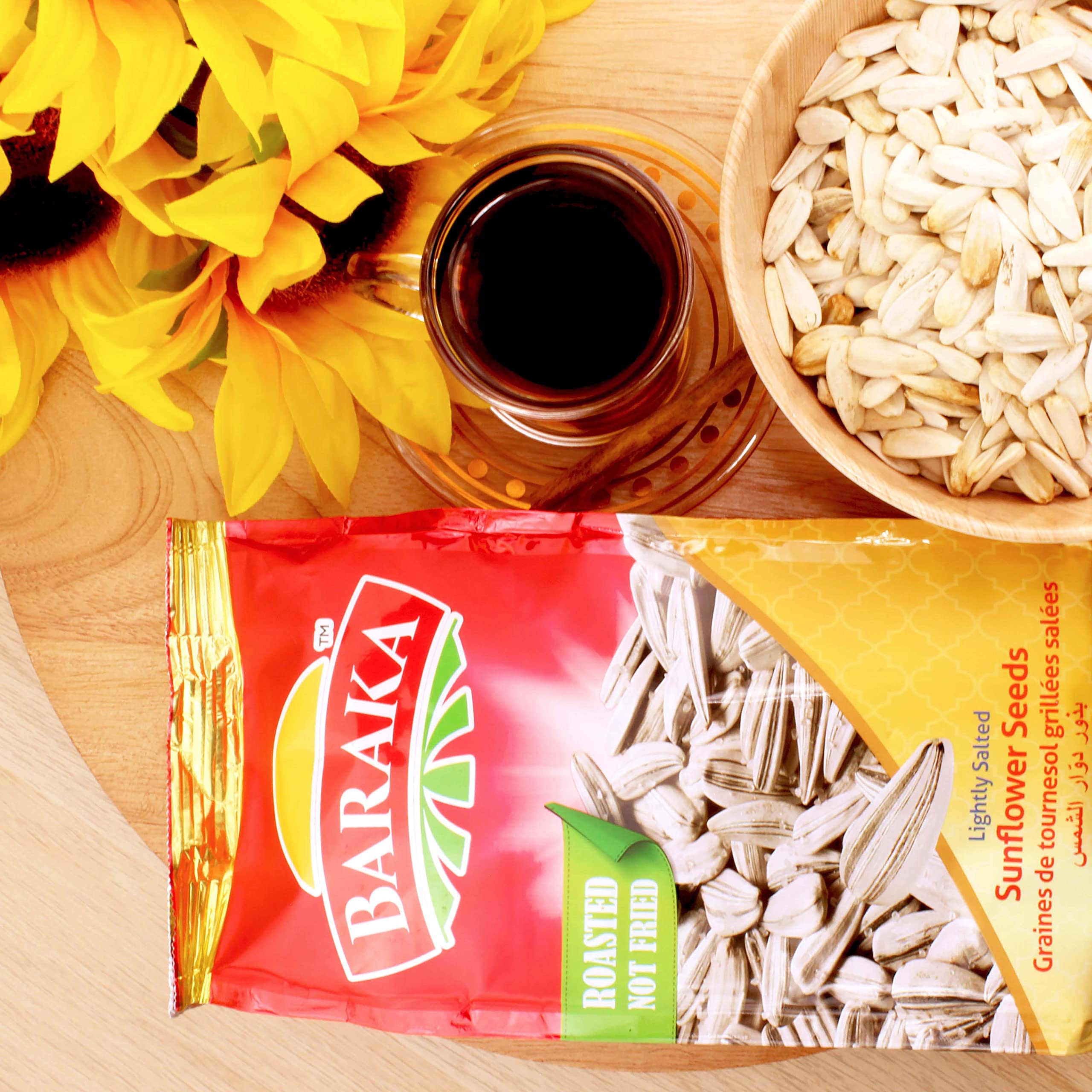 Baraka Lightly Salted Jumbo Sunflower Seeds in Shell - Keto Friendly, Vegan, Gluten Free Snack Rich in Protein, Fiber & Vitamins | Perfect for Hiking, Road Trips & Healthy On-the-Go Snacking (10.58 Oz)