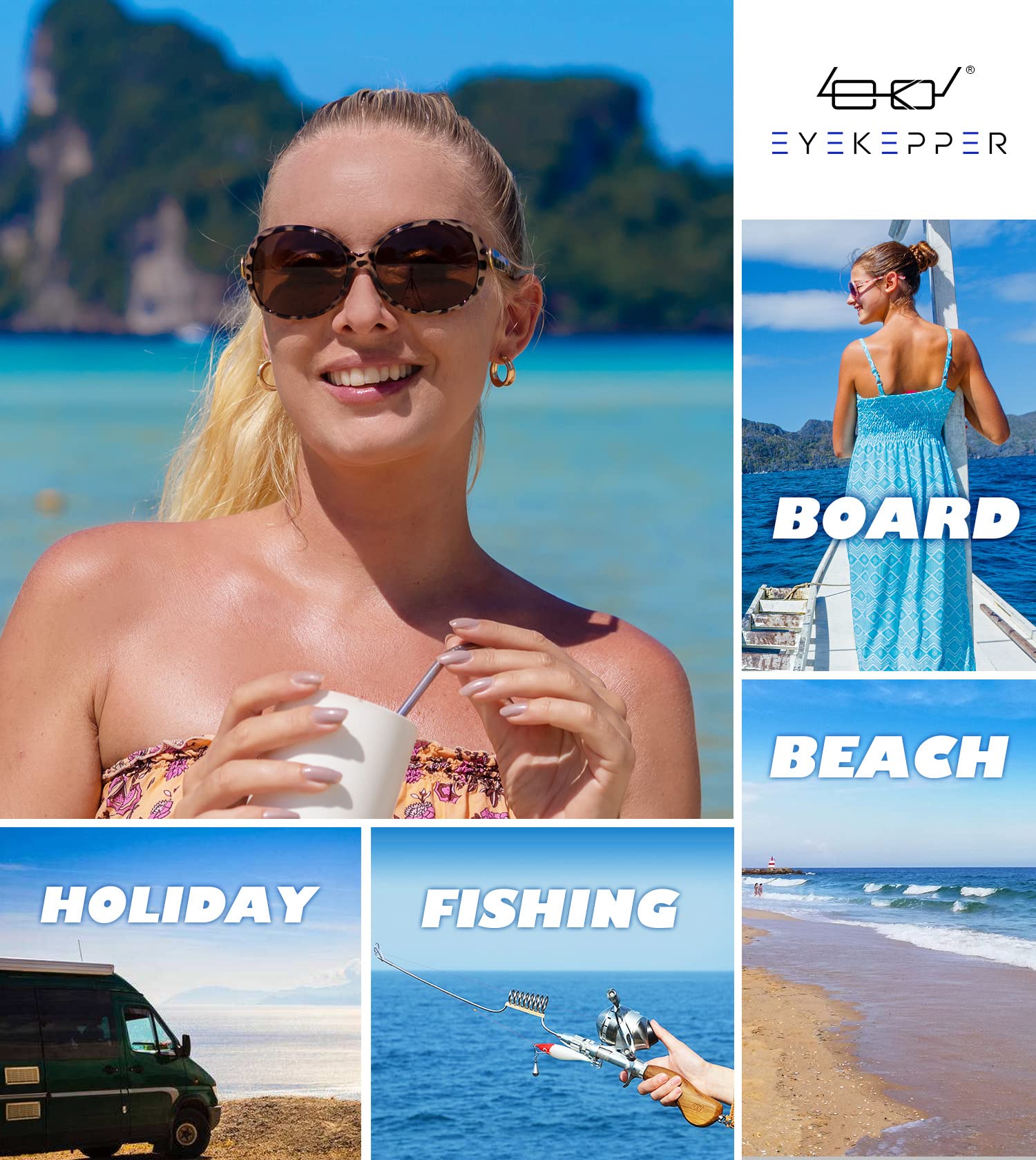 Eyekepper Bifocal Sunglasses for Women - UV Protection Reading Glasses with Oversized Frames - Perfect for Outdoor Activities, Reading, and Driving