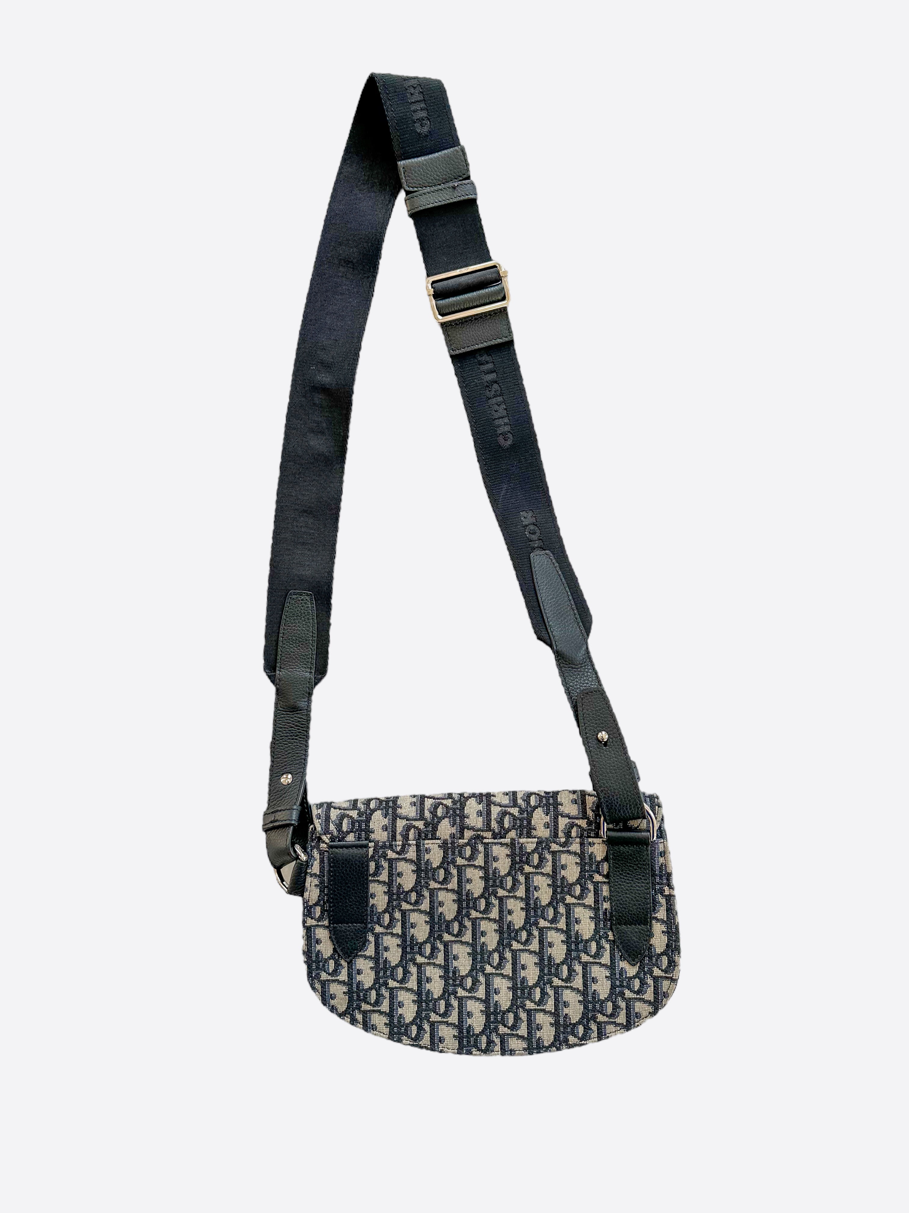 Dior Beige Oblique Mini Saddle Bag - Luxury Crossbody Purse for Women | Perfect for Date Night, Parties & Everyday Use