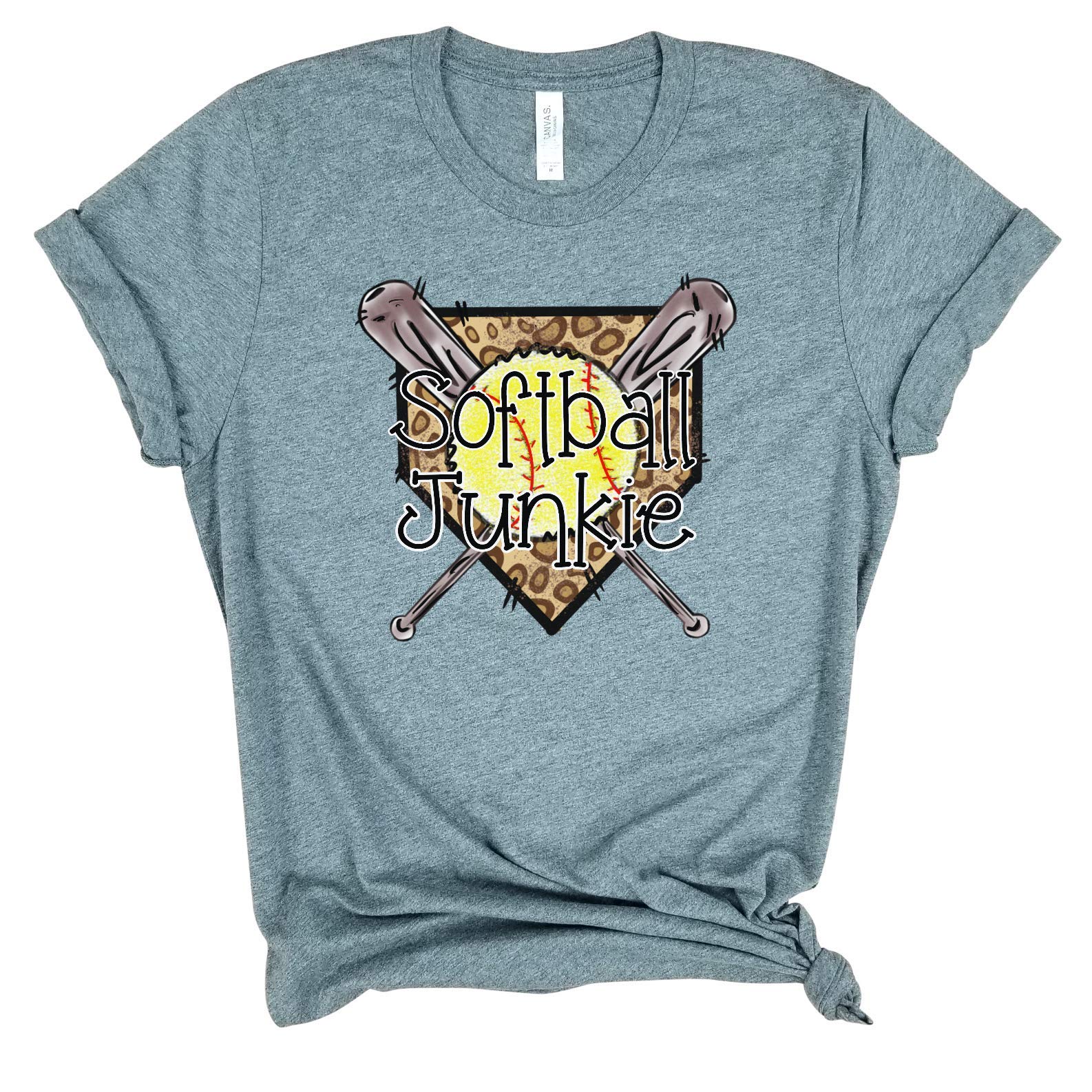 Softball Junkie - Premium Softball T-Shirt for Players & Fans | Perfect Softball Mom Gift | Game Day & Sports Apparel for Women | Great for Games, Practices & Team Spirit