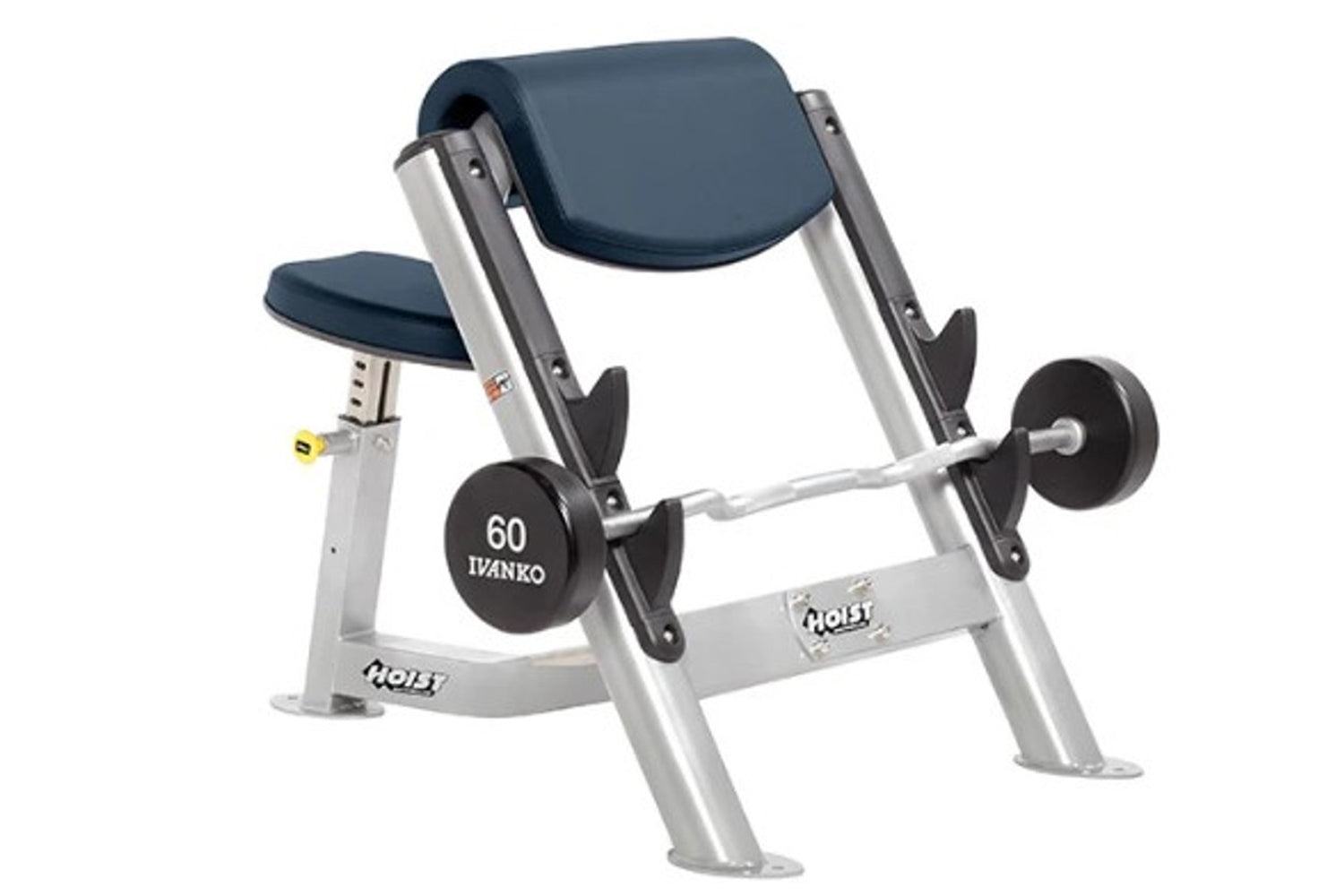 Hoist CF 3550 Preacher Curl Bench - Adjustable Strength Training Equipment for Biceps Workouts | Home Gym & Commercial Use