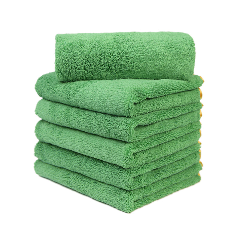 Premium Microfiber Hair Towel (16x24 Inches) for Long & Short Hair - Ultra Absorbent 380GSM Fast Drying Towels (Pack of 6) - Perfect for Swimming, Gym, Travel & Home Use