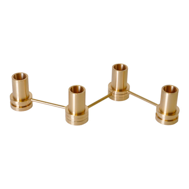 Ox Denmarq Modern Candle Holder - Sleek Metal & Glass Design for Home Decor, Wedding Centerpieces & Romantic Ambiance