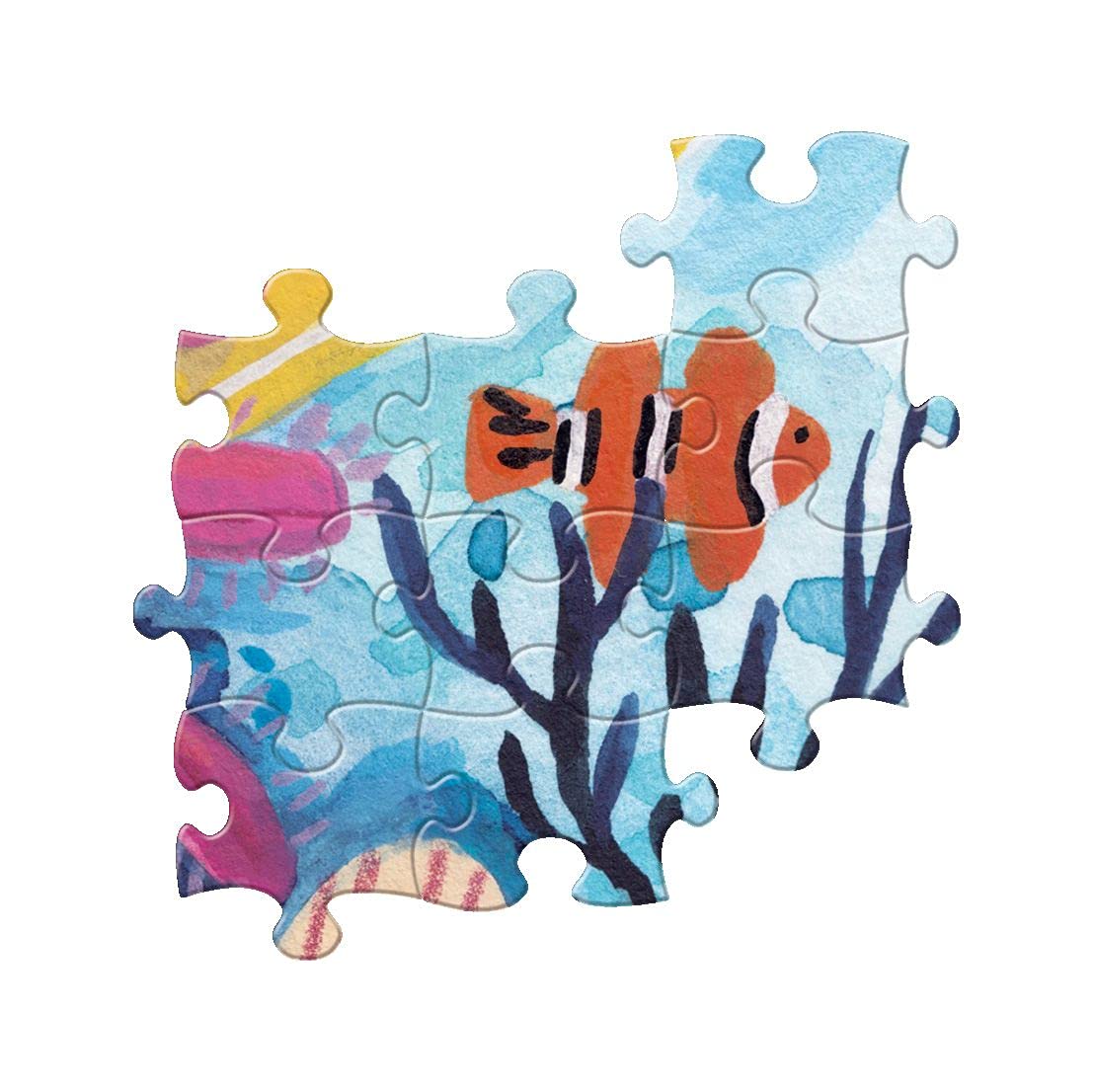 eeBoo Piece and Love Coral Reef 1000-Piece Square Jigsaw Puzzle for Adults & Families - Premium Glossy Finish, Sturdy Puzzle Pieces with Minimal Dust - Perfect for Relaxation, Family Bonding & Home Decor
