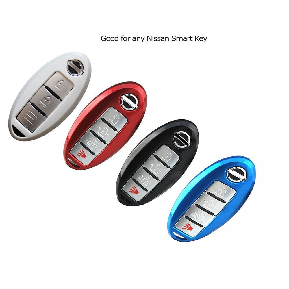 Premium Glossy Black Smart Key Fob Replacement Shell for Nissan Armada, Rogue, GT-R, Murano - Exact Fit, Durable Protection (Perfect for Daily Use & Key Replacement)
