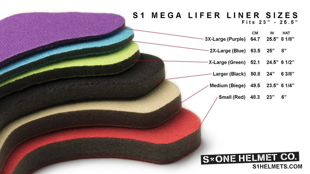 S1 Lifer Helmet Replacement Liner - Comfortable & Breathable Padding for Motorcycle, Bike & Sports Helmets - Perfect for Riding, Racing & Outdoor Activities