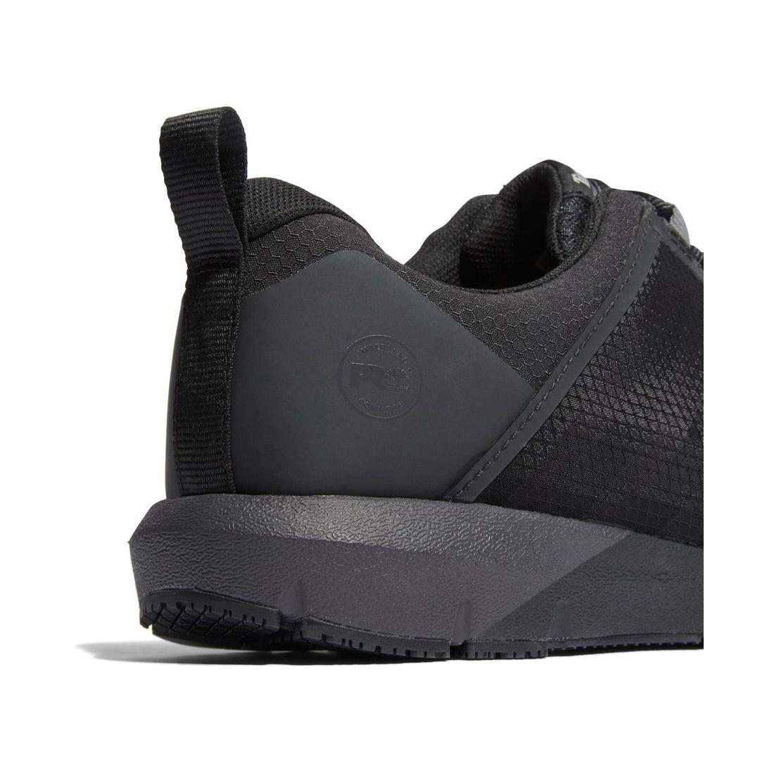 Radius Composite Toe Work Shoes for Men - Black Safety Boots with Non-Slip Sole | Perfect for Construction, Warehouse & Industrial Work